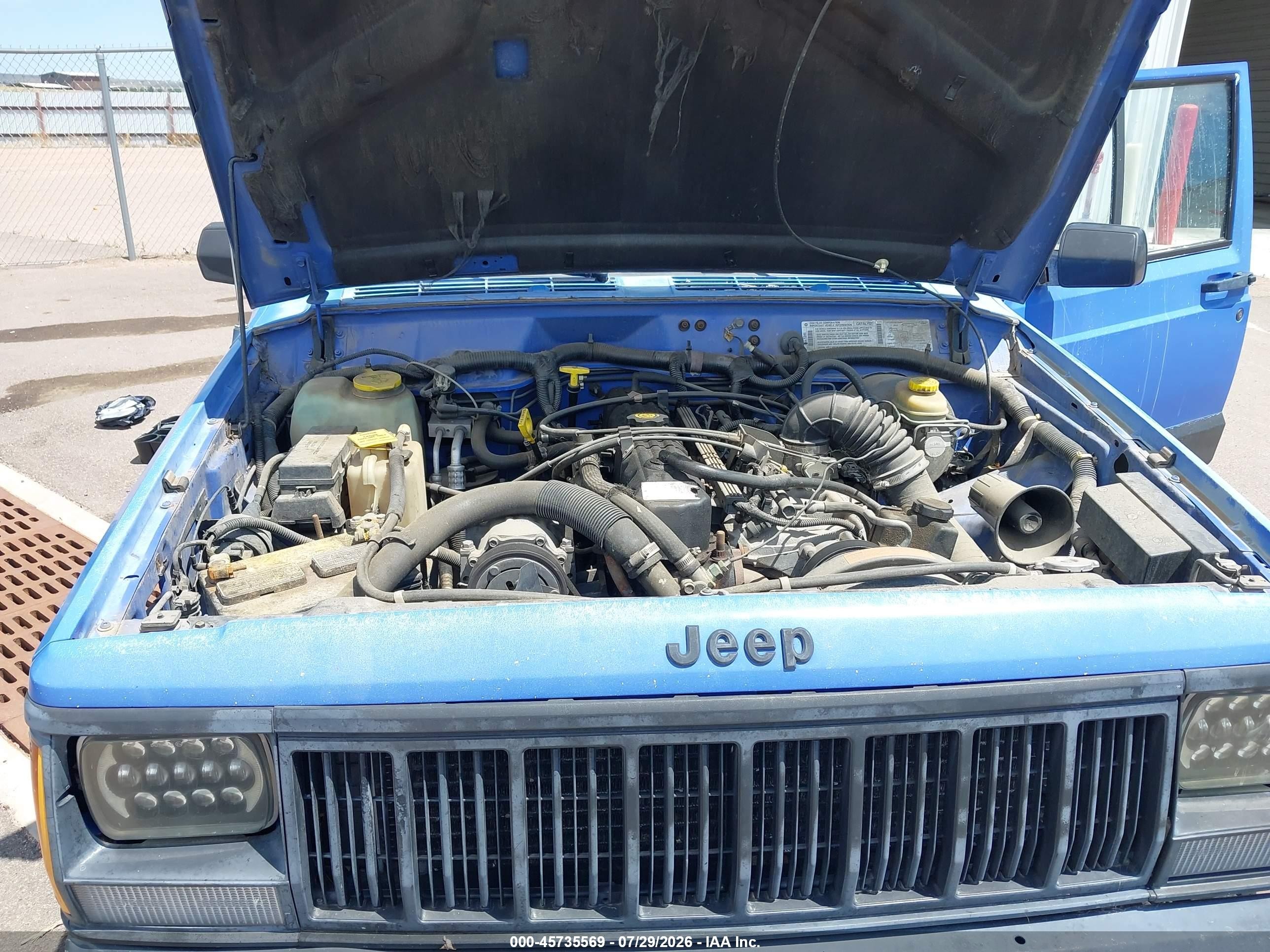 1996 Jeep Cherokee Sport/classic Blue vin: 1J4FJ68S1TL323700