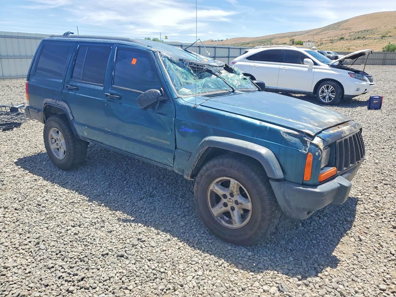 1997 Jeep Cherokee Sport Green vin: 1J4FJ68S1VL557967