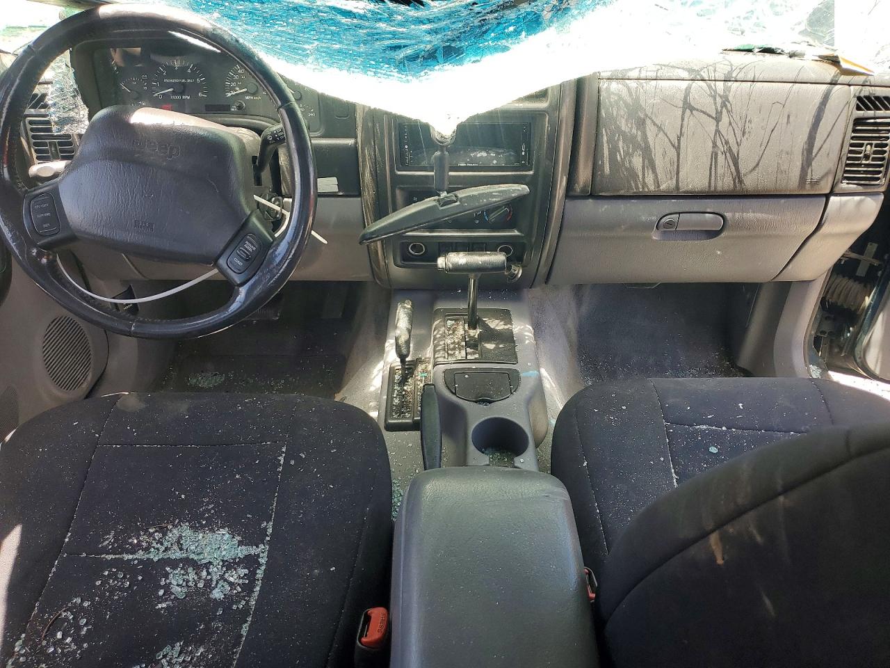 1997 Jeep Cherokee Sport Green vin: 1J4FJ68S1VL557967