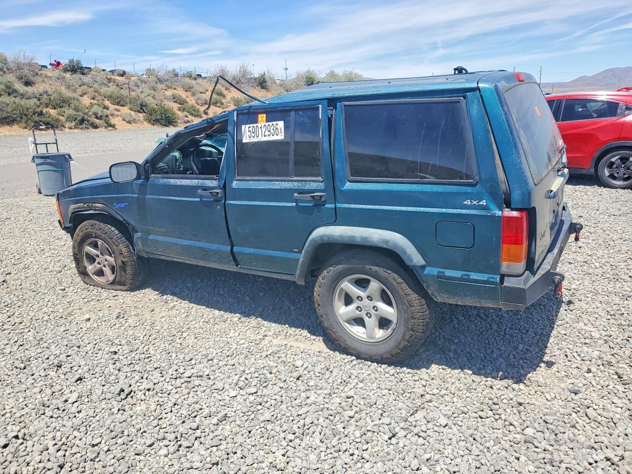 1997 Jeep Cherokee Sport Green vin: 1J4FJ68S1VL557967