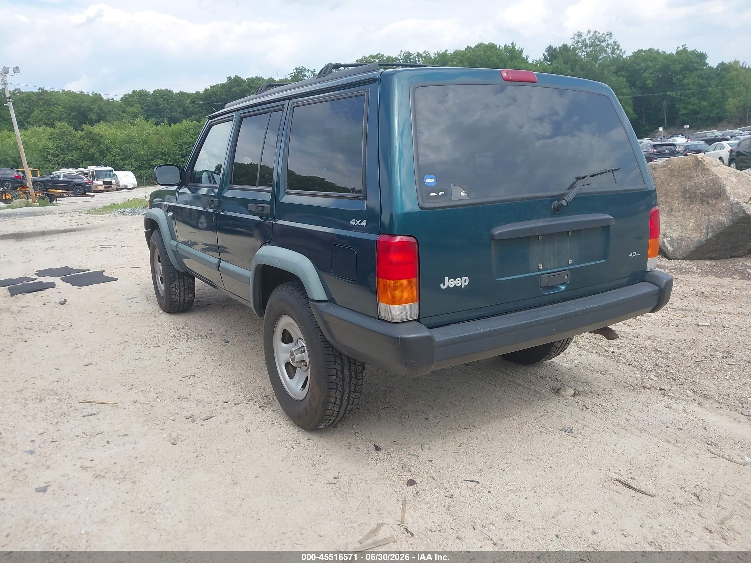 1998 Jeep Cherokee Classic/sport Turquoise vin: 1J4FJ68S1WL219907