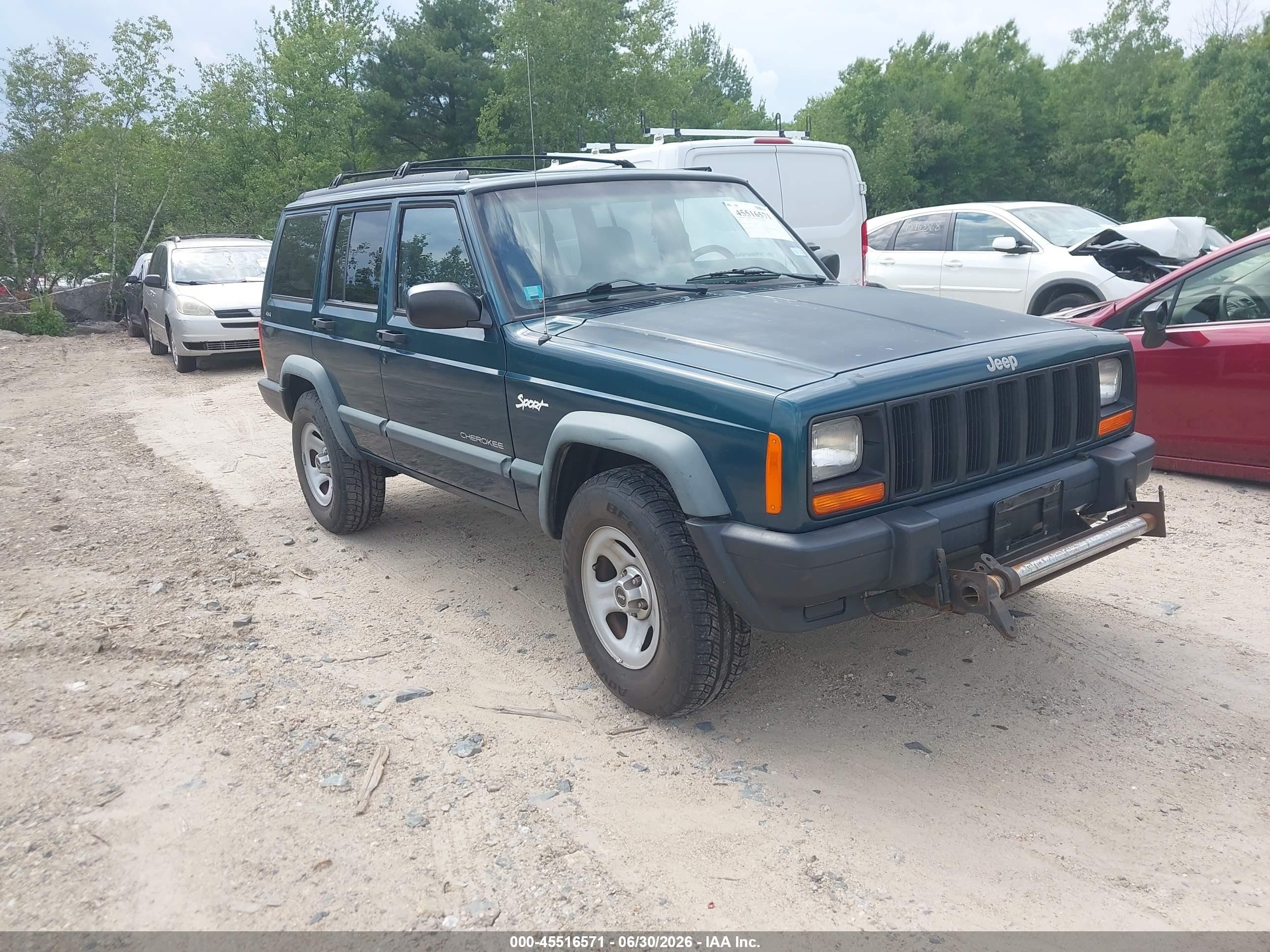 1998 Jeep Cherokee Classic/sport Turquoise vin: 1J4FJ68S1WL219907