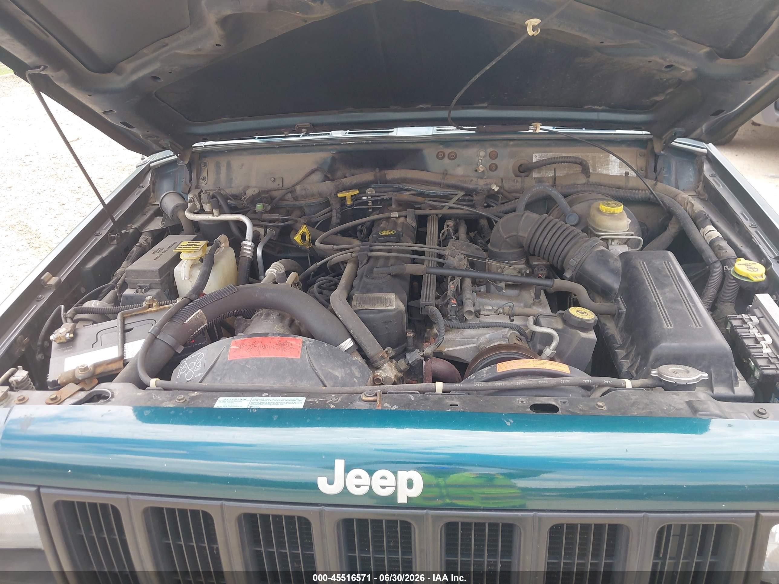 1998 Jeep Cherokee Classic/sport Turquoise vin: 1J4FJ68S1WL219907
