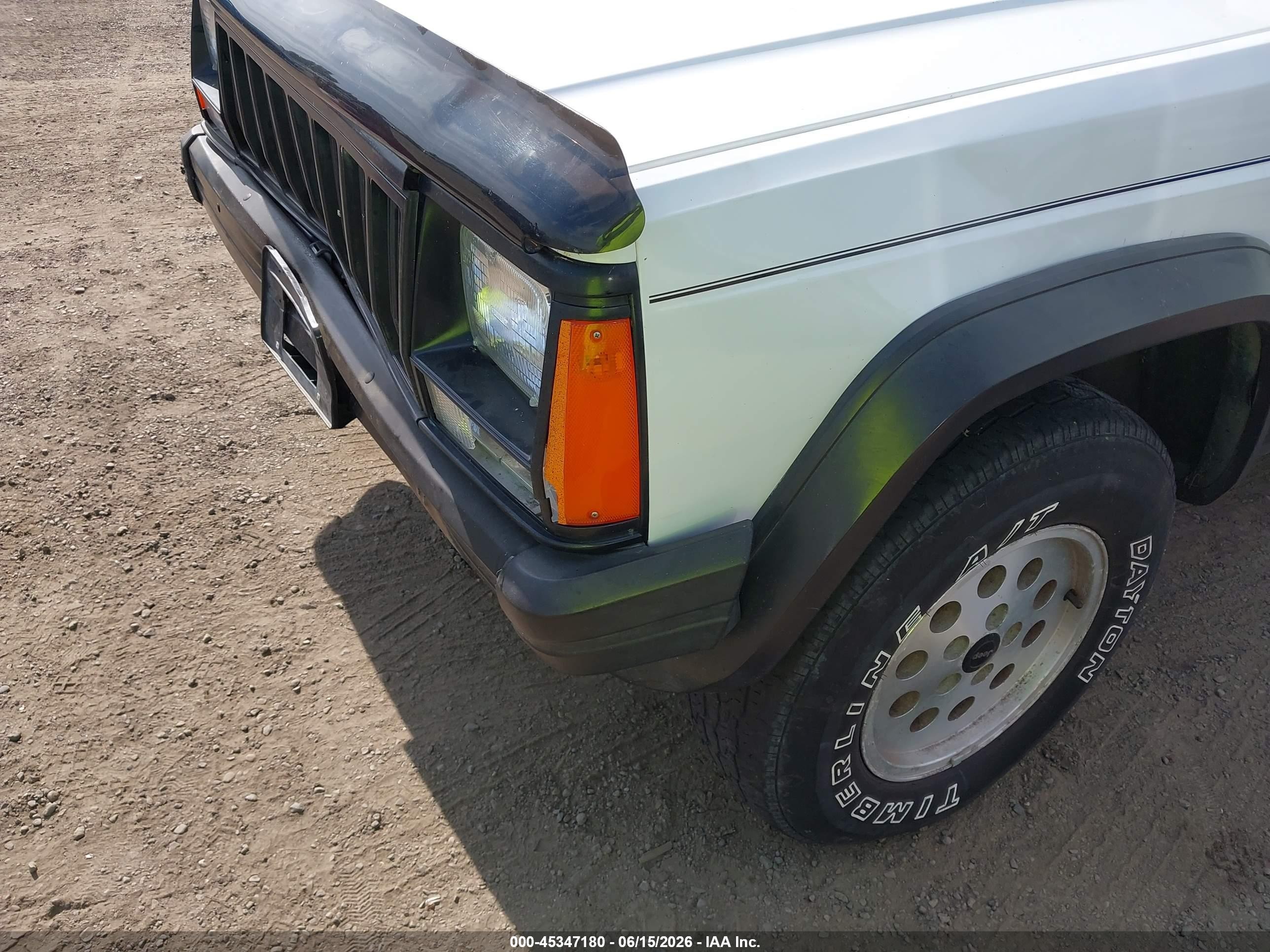 1993 Jeep Cherokee Sport White vin: 1J4FJ68S2PL523863