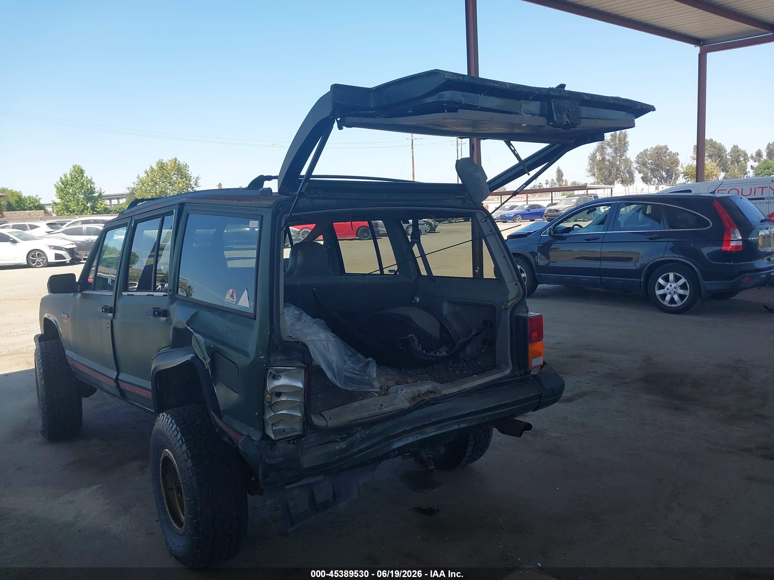 1996 Jeep Cherokee Sport/classic Green vin: 1J4FJ68S2TL130522