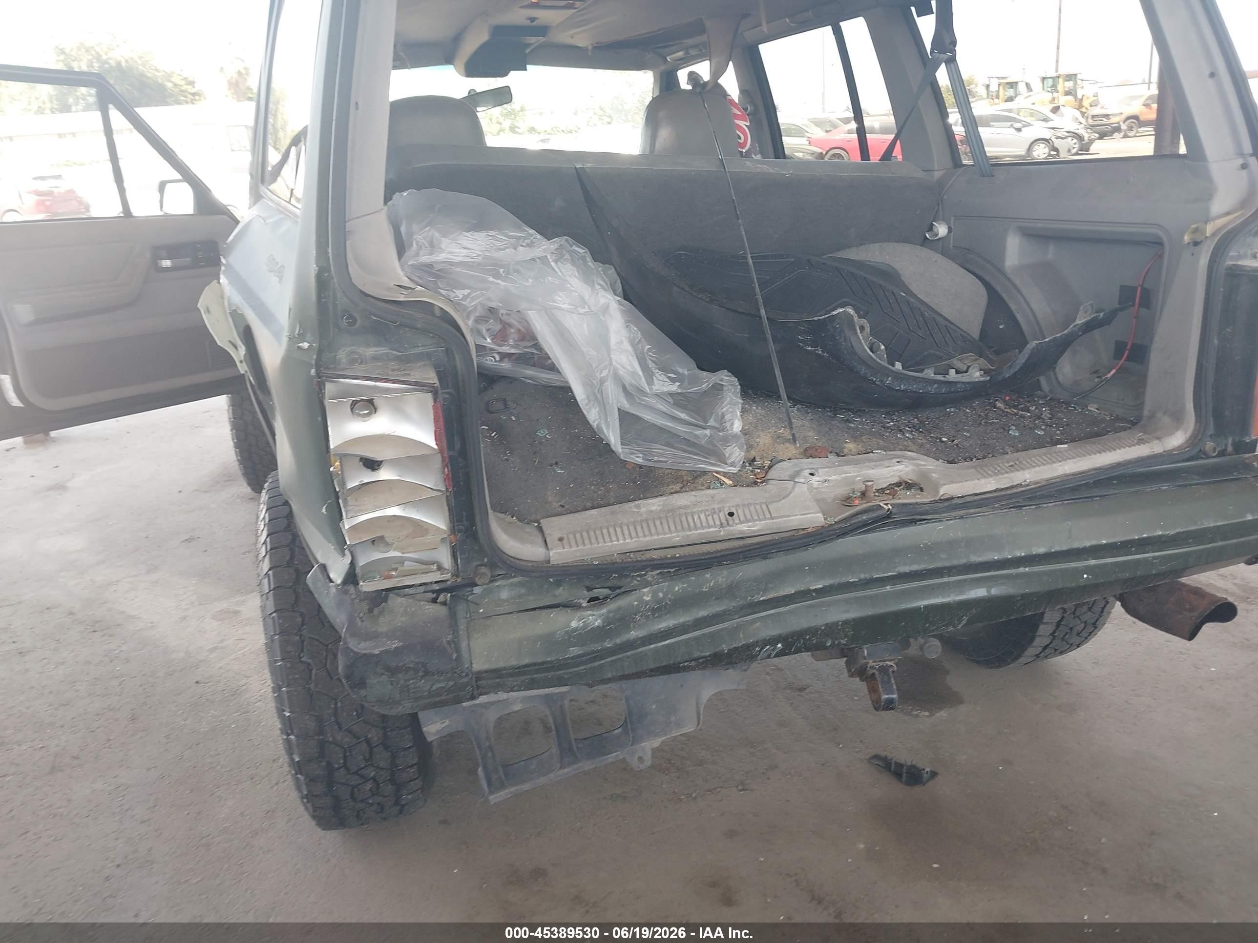 1996 Jeep Cherokee Sport/classic Green vin: 1J4FJ68S2TL130522