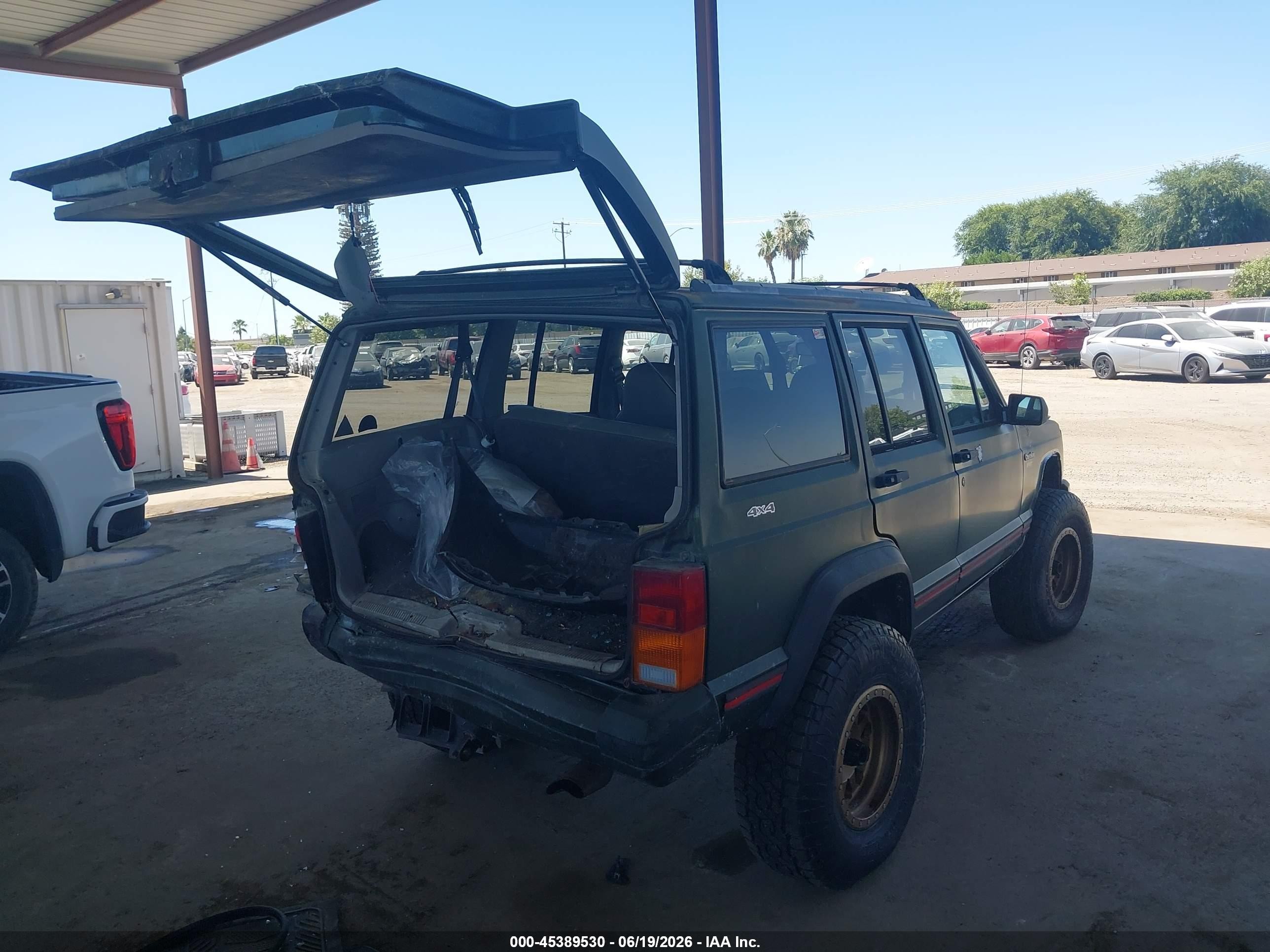 1996 Jeep Cherokee Sport/classic Green vin: 1J4FJ68S2TL130522