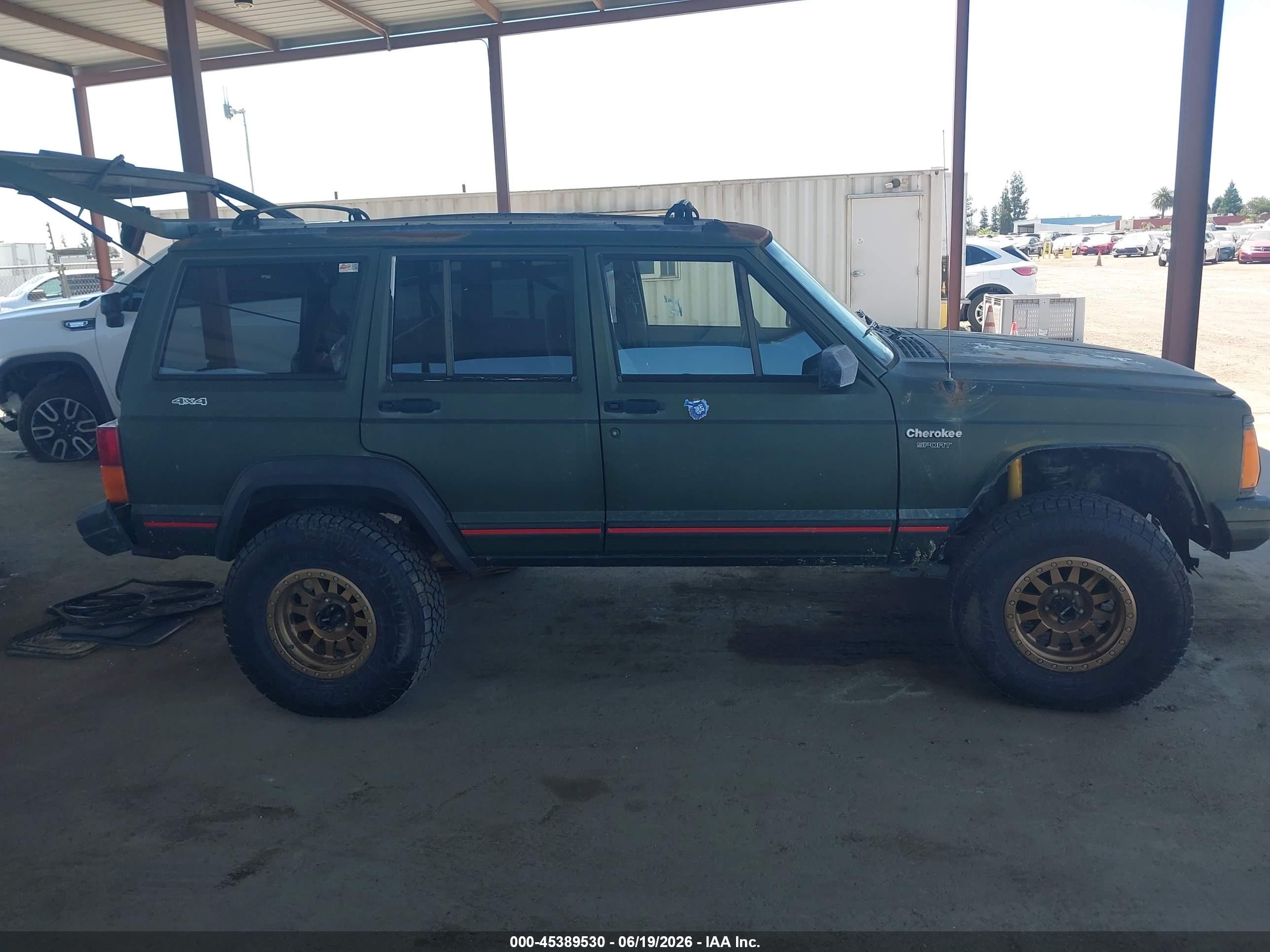 1996 Jeep Cherokee Sport/classic Green vin: 1J4FJ68S2TL130522