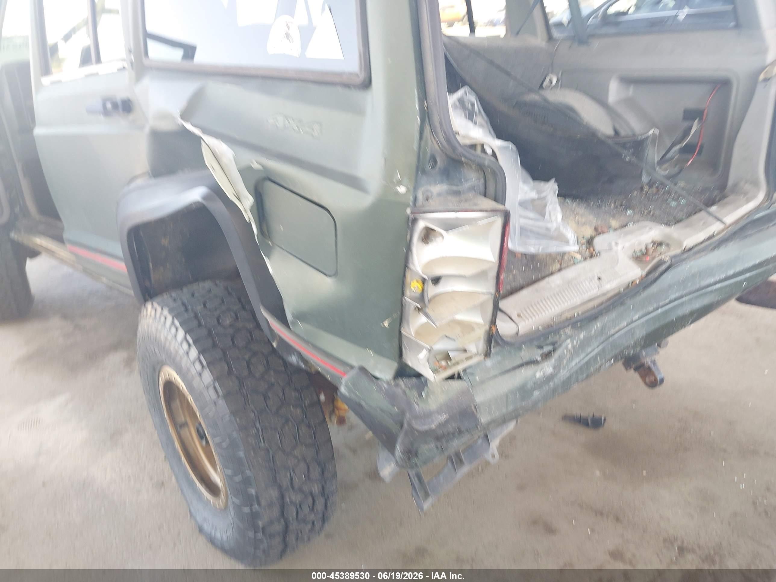 1996 Jeep Cherokee Sport/classic Green vin: 1J4FJ68S2TL130522