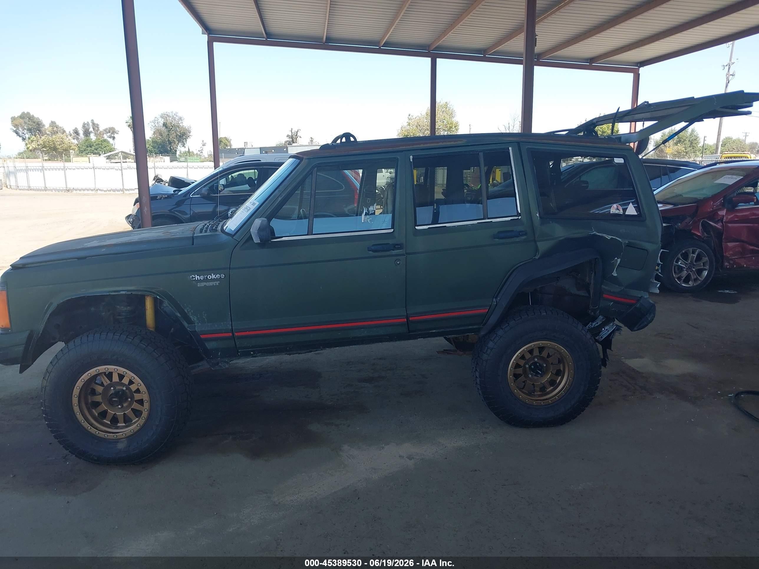 1996 Jeep Cherokee Sport/classic Green vin: 1J4FJ68S2TL130522