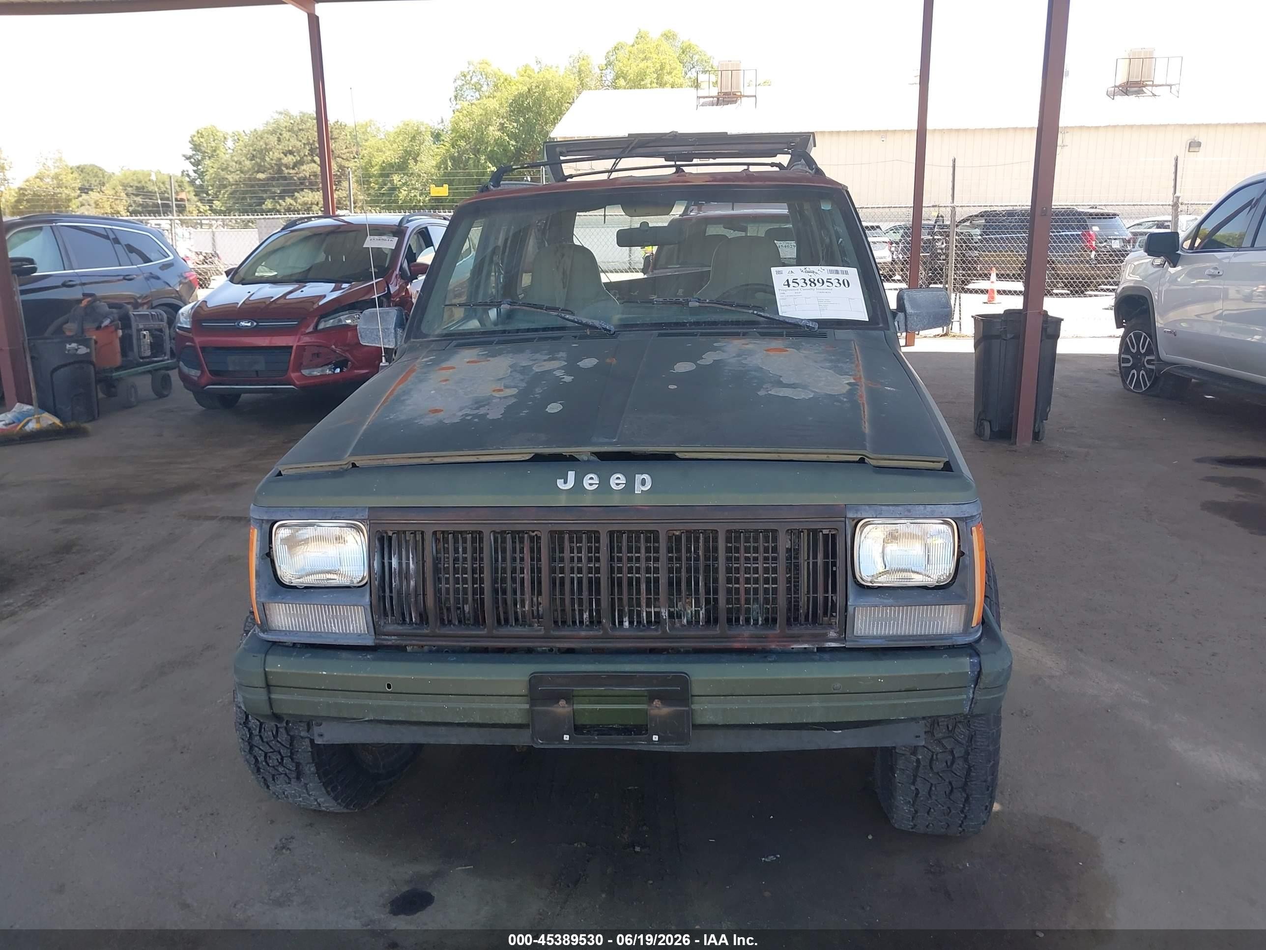 1996 Jeep Cherokee Sport/classic Green vin: 1J4FJ68S2TL130522
