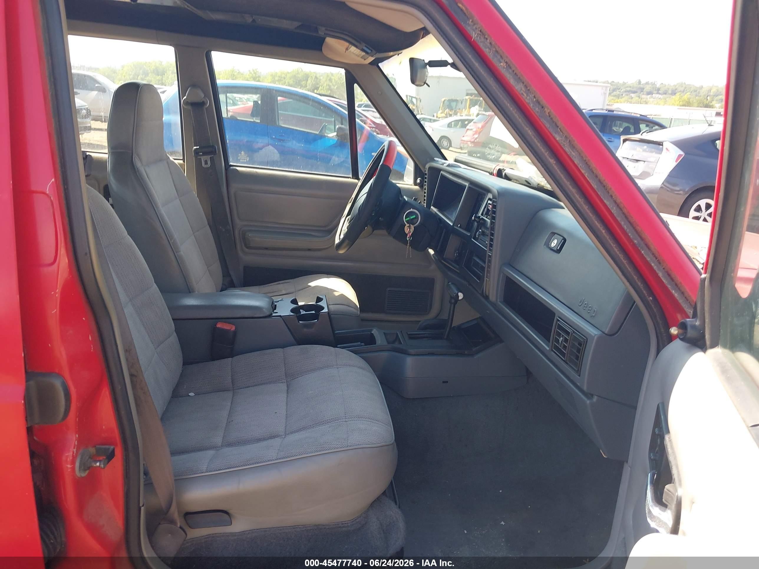 1996 Jeep Cherokee Sport/classic Red vin: 1J4FJ68S2TL248098
