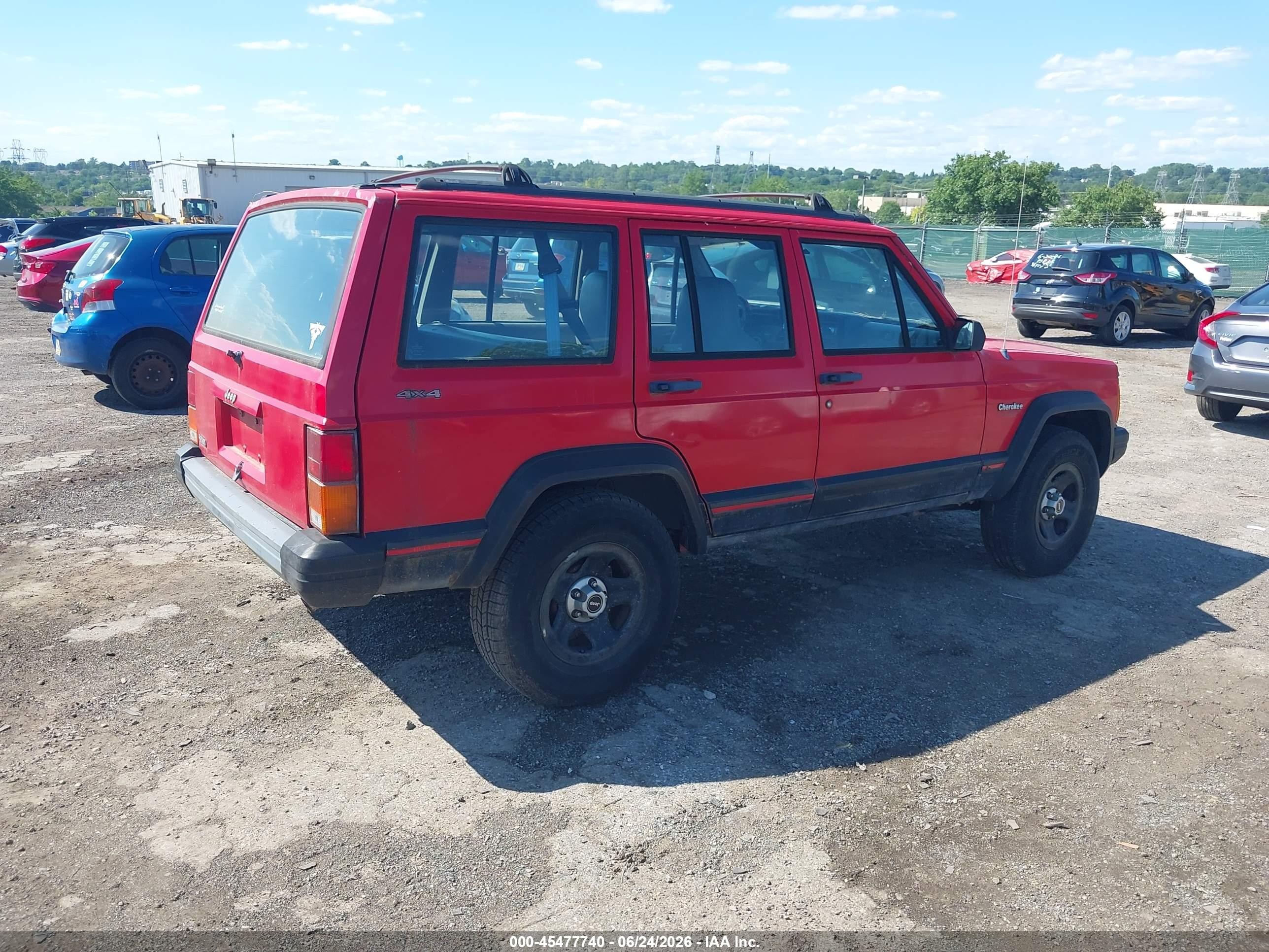 1996 Jeep Cherokee Sport/classic Red vin: 1J4FJ68S2TL248098
