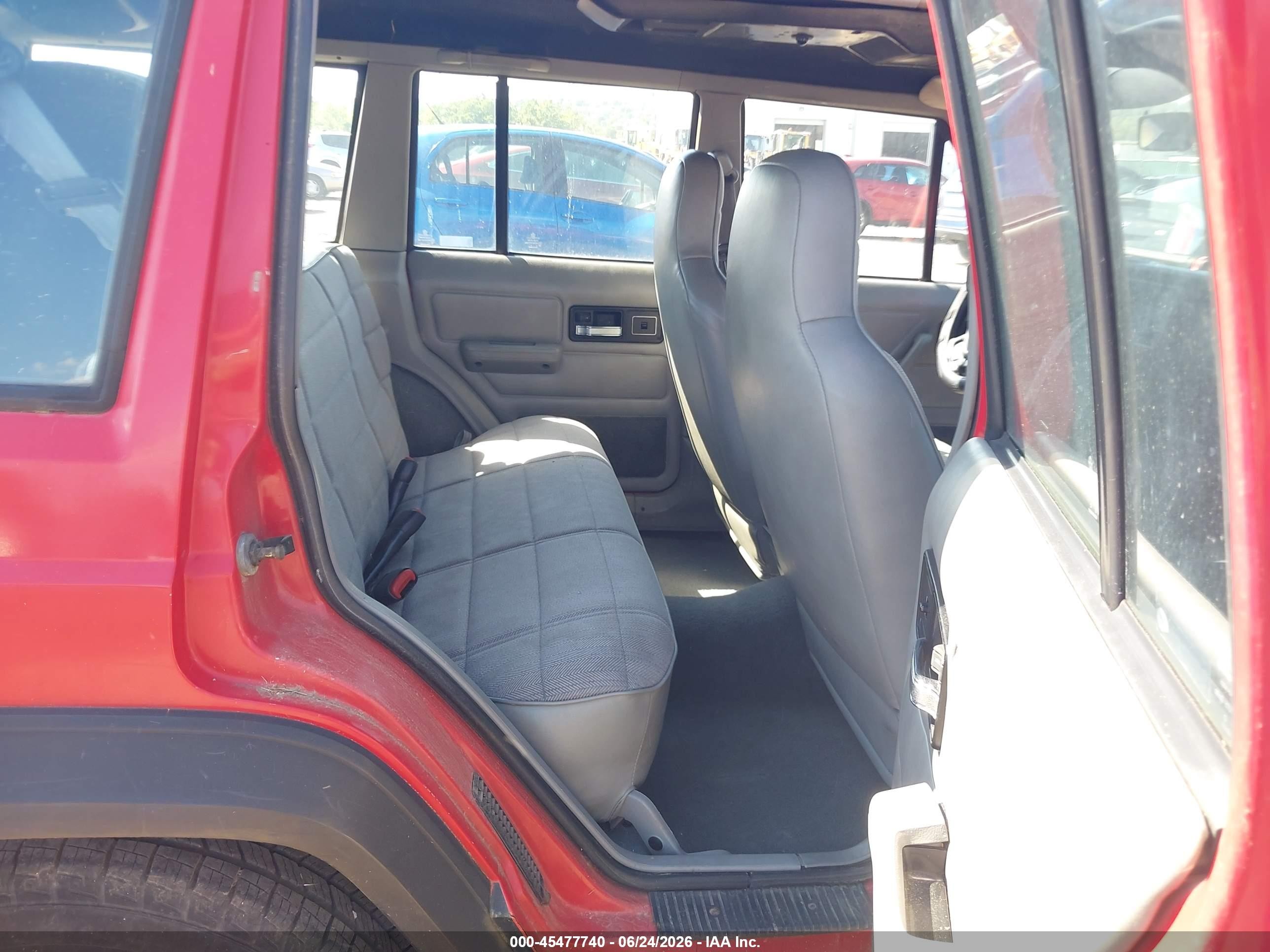 1996 Jeep Cherokee Sport/classic Red vin: 1J4FJ68S2TL248098