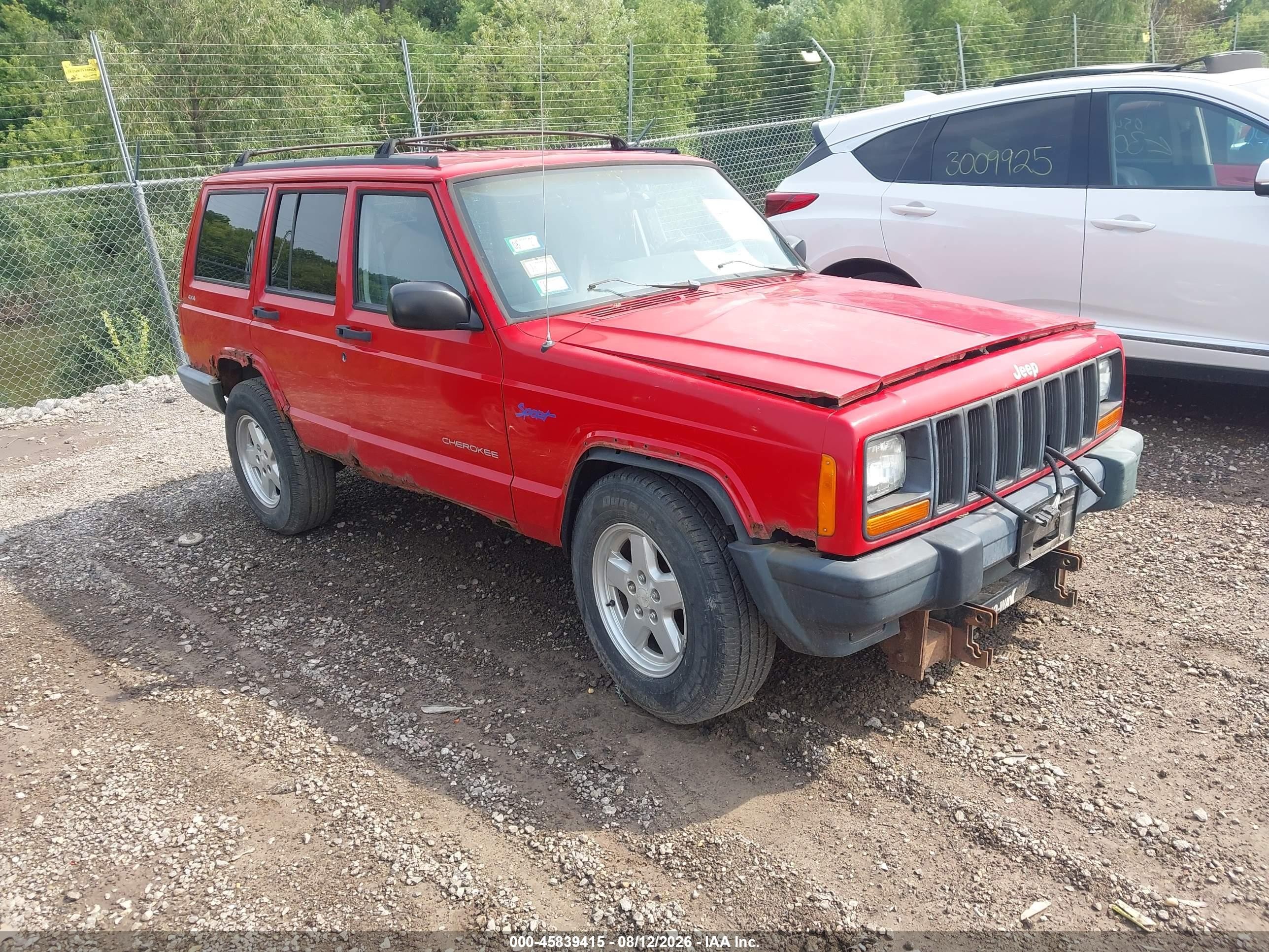 1998 Jeep Cherokee Classic/sport Red vin: 1J4FJ68S2WL236490