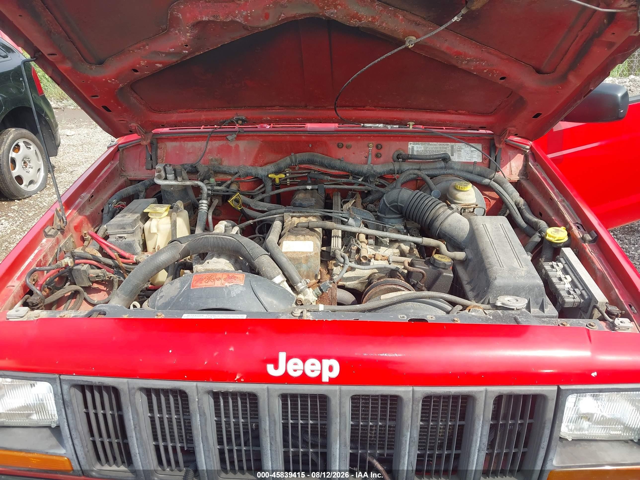 1998 Jeep Cherokee Classic/sport Red vin: 1J4FJ68S2WL236490