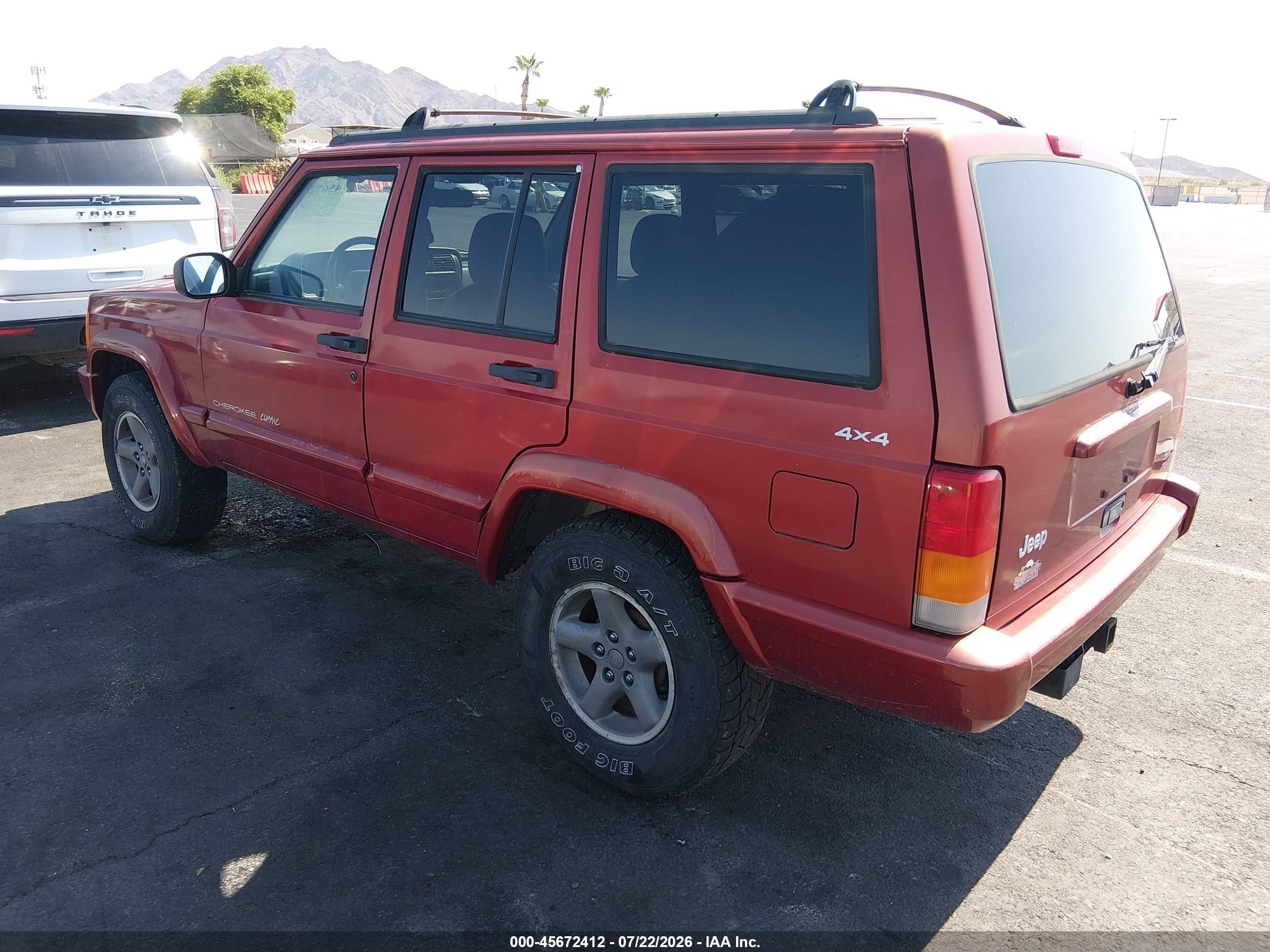1998 Jeep Cherokee Classic/sport Red vin: 1J4FJ68S2WL269781