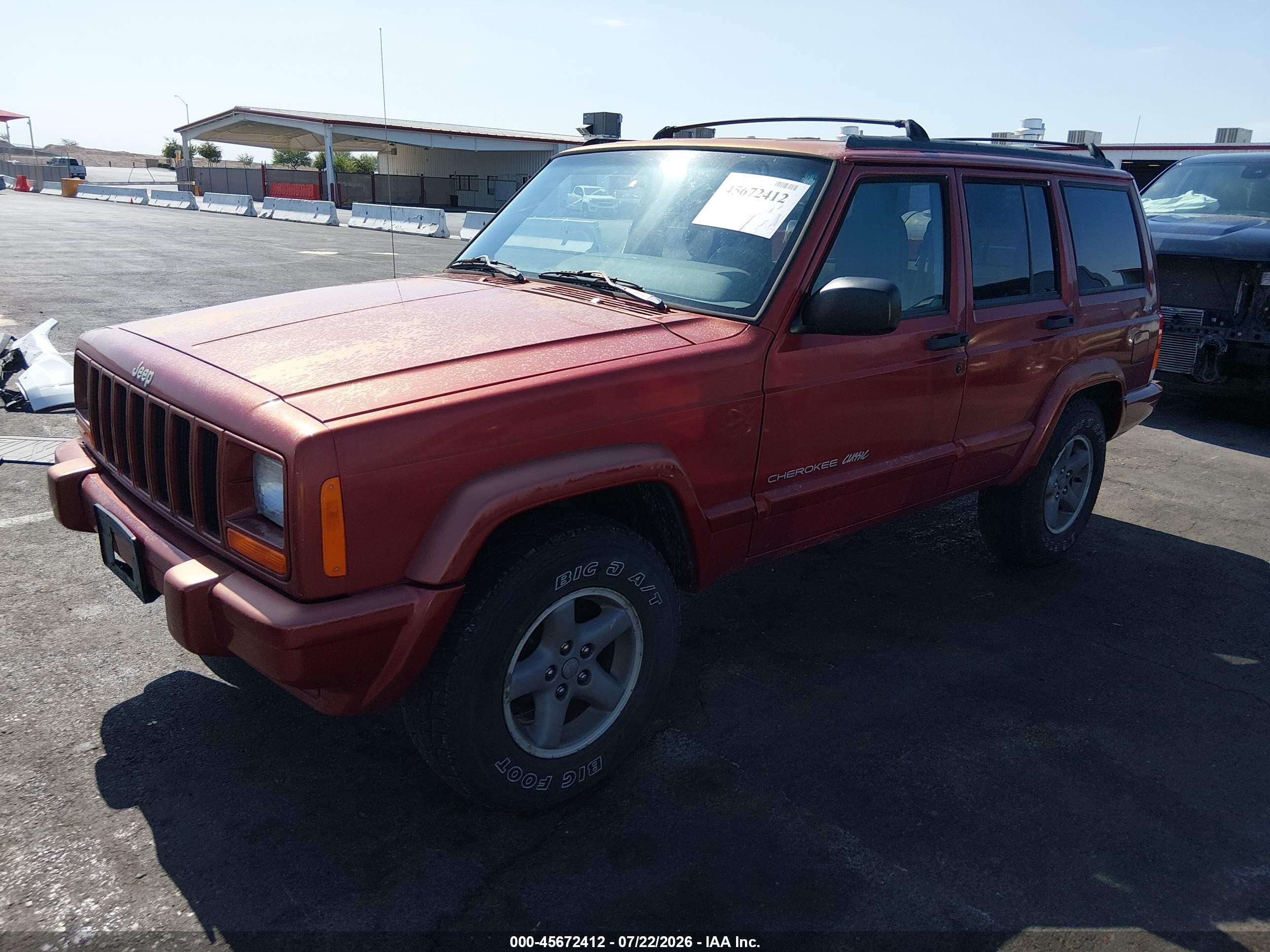 1998 Jeep Cherokee Classic/sport Red vin: 1J4FJ68S2WL269781