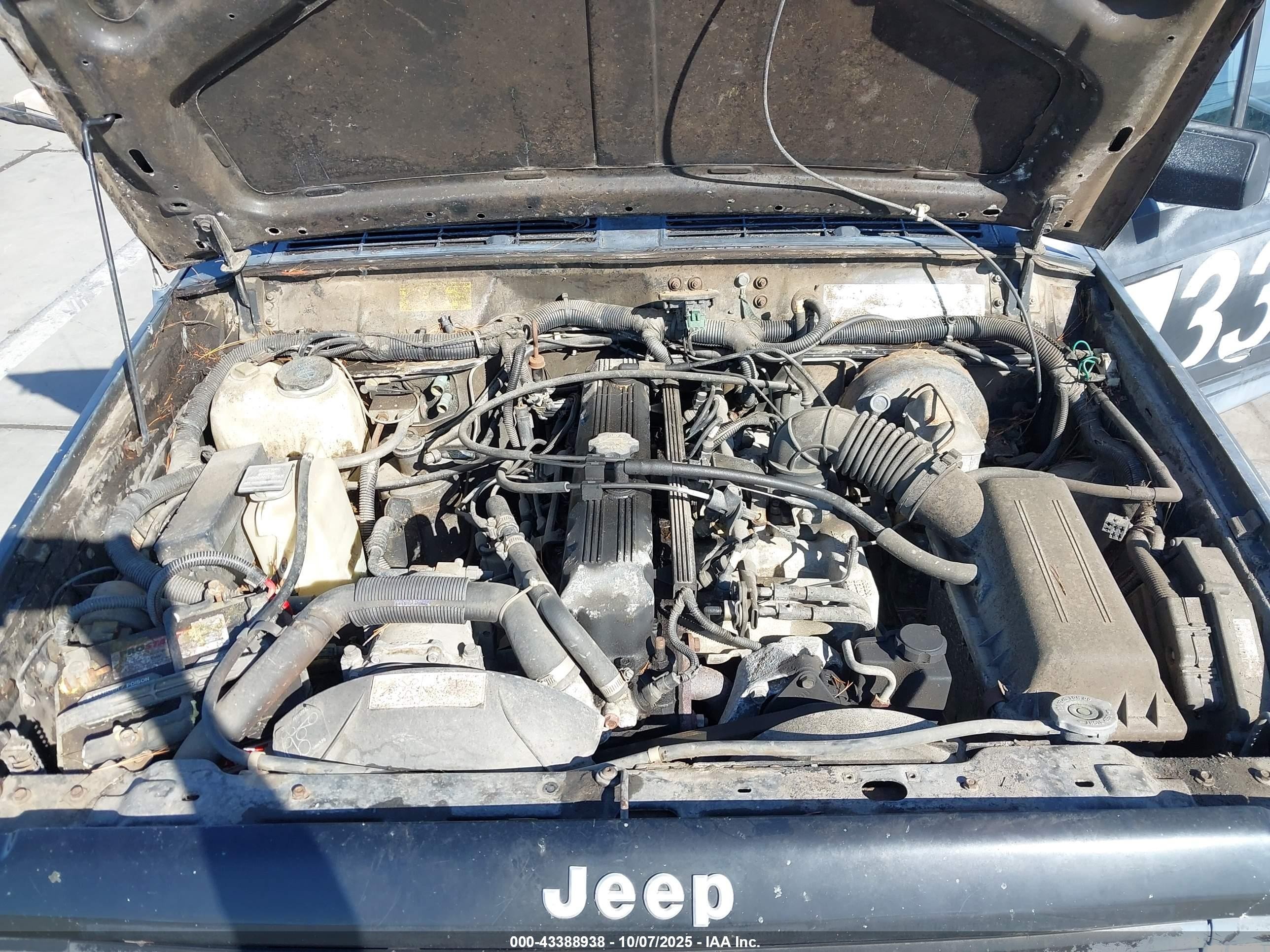 1993 Jeep Cherokee Sport Black vin: 1J4FJ68S3PL587250