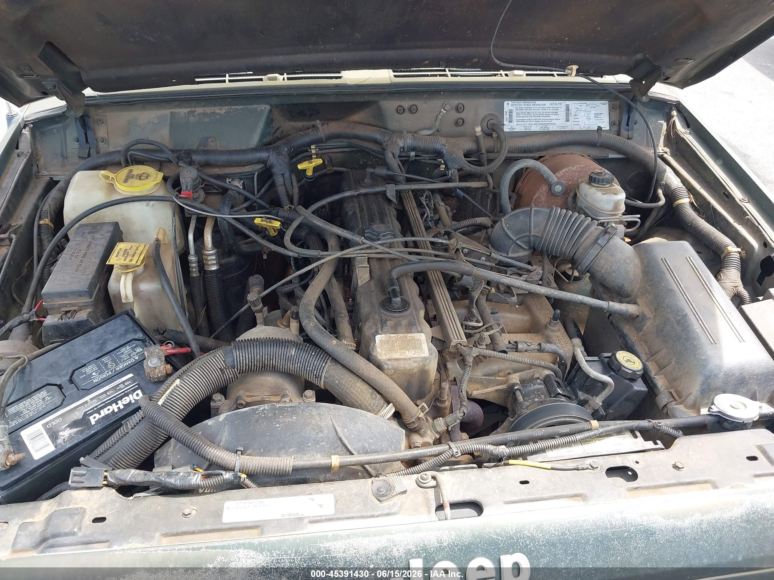 1996 Jeep Cherokee Sport/classic Green vin: 1J4FJ68S3TL259644