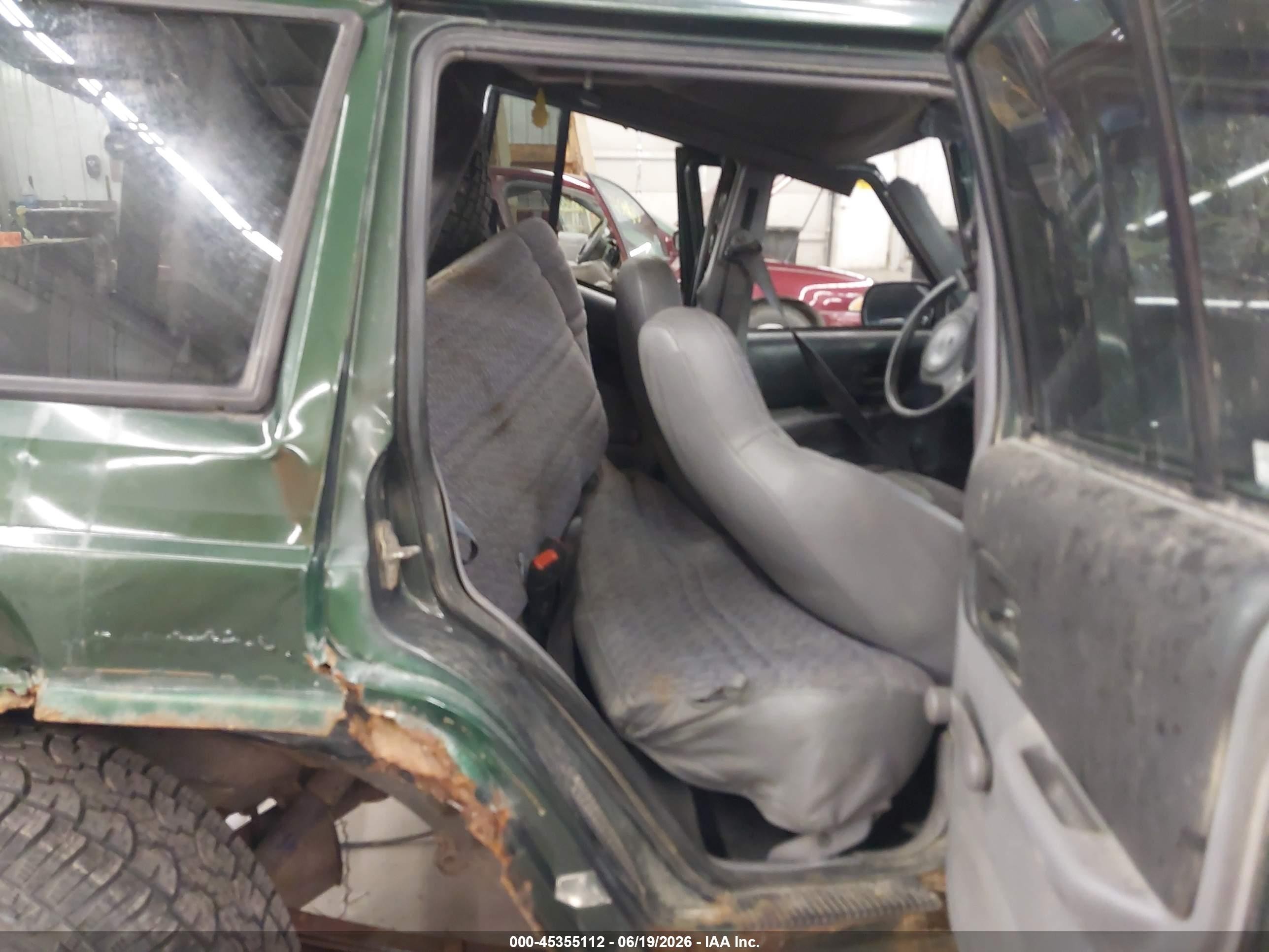 1997 Jeep Cherokee Sport Green vin: 1J4FJ68S3VL505742