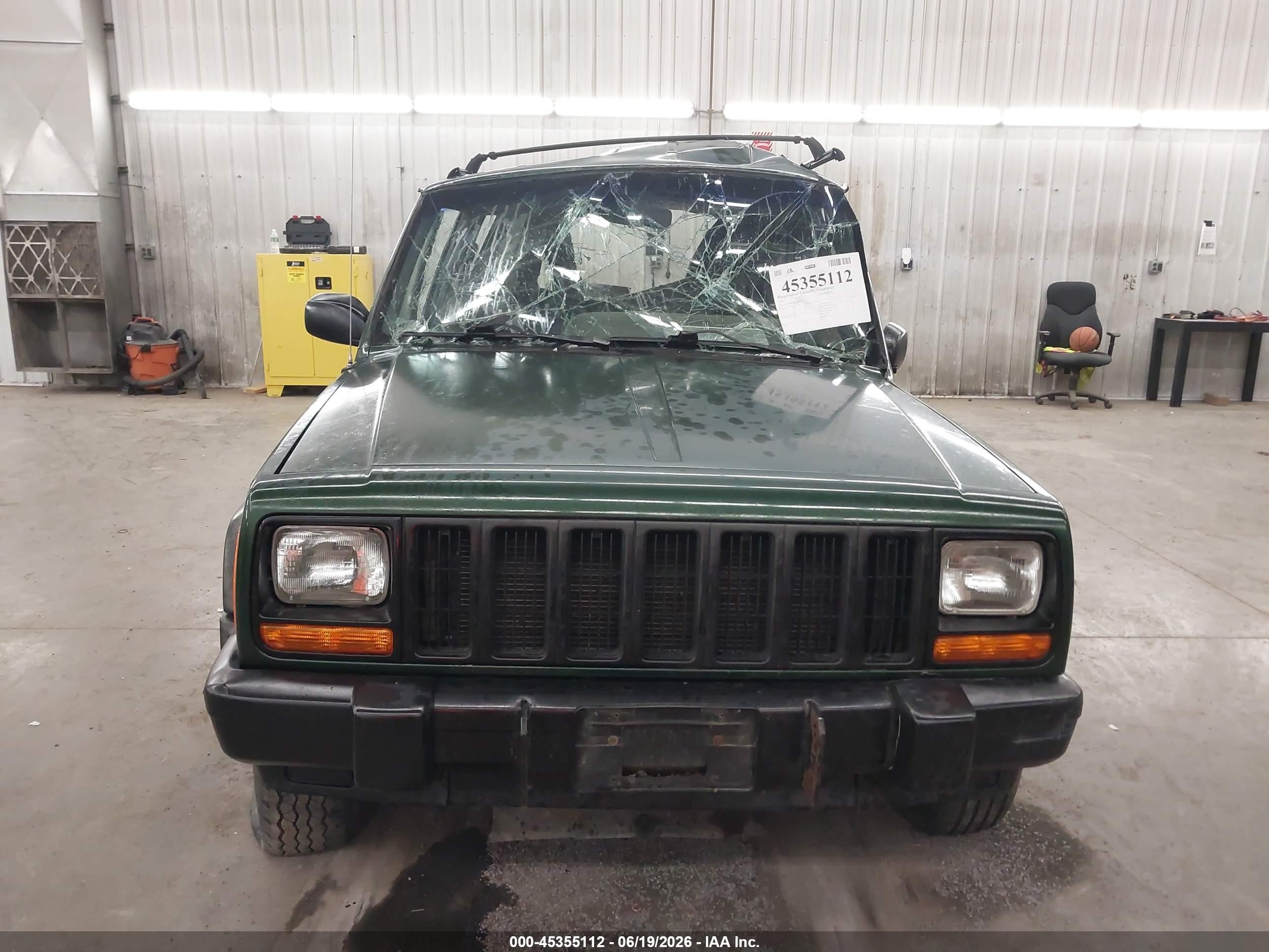 1997 Jeep Cherokee Sport Green vin: 1J4FJ68S3VL505742
