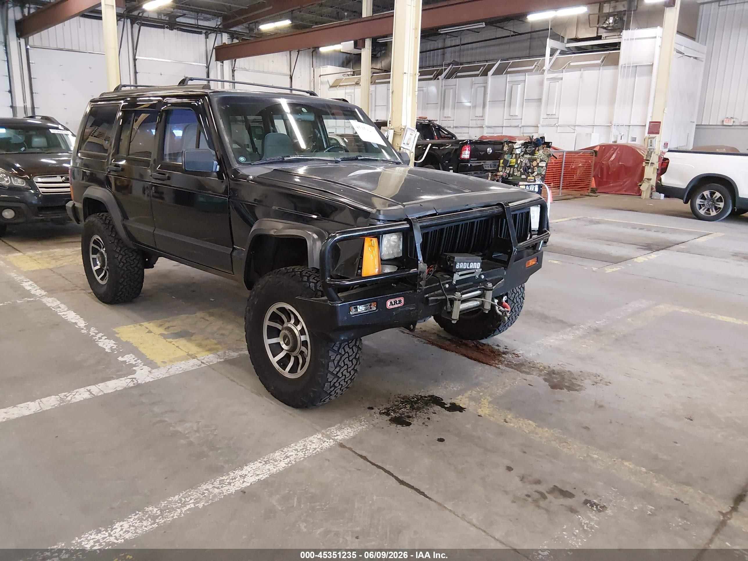 1996 Jeep Cherokee Sport/classic Black vin: 1J4FJ68S4TL240696