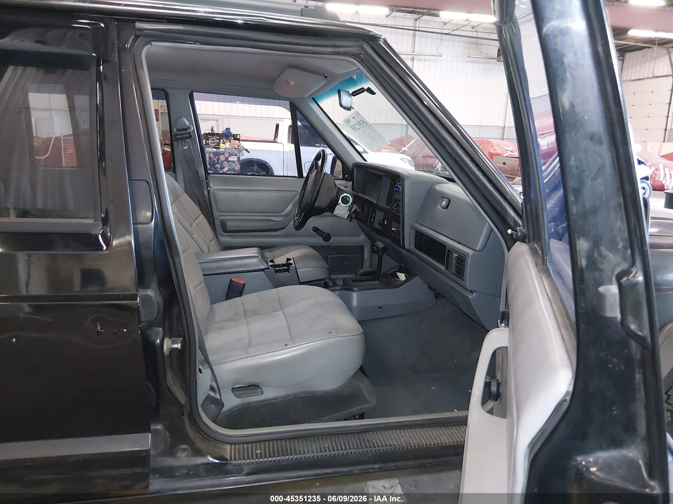 1996 Jeep Cherokee Sport/classic Black vin: 1J4FJ68S4TL240696