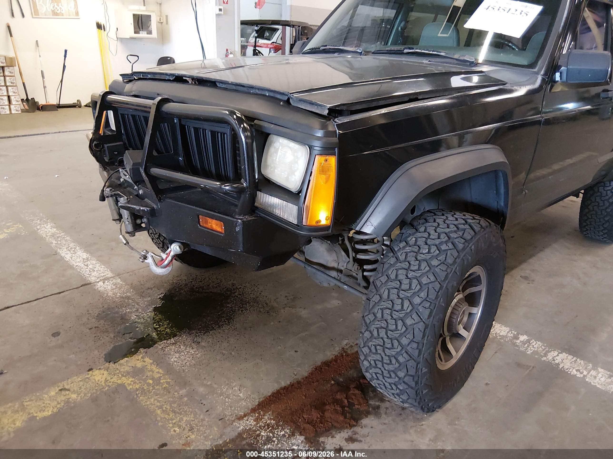 1996 Jeep Cherokee Sport/classic Black vin: 1J4FJ68S4TL240696