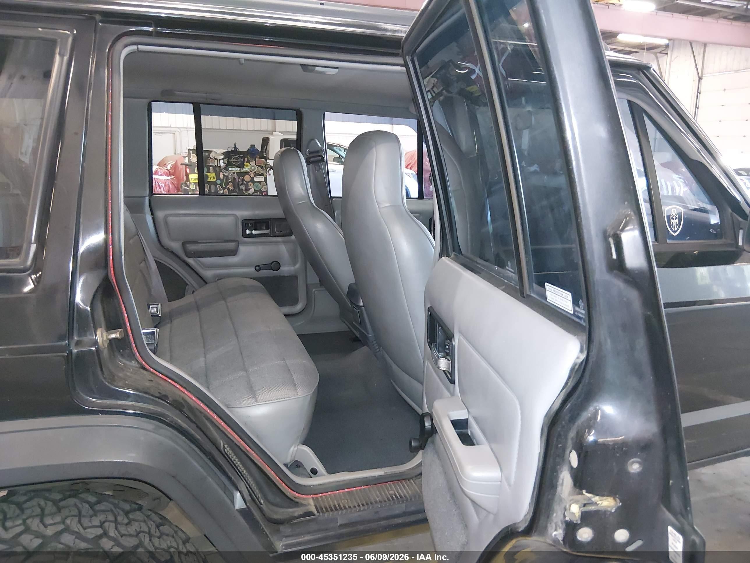 1996 Jeep Cherokee Sport/classic Black vin: 1J4FJ68S4TL240696