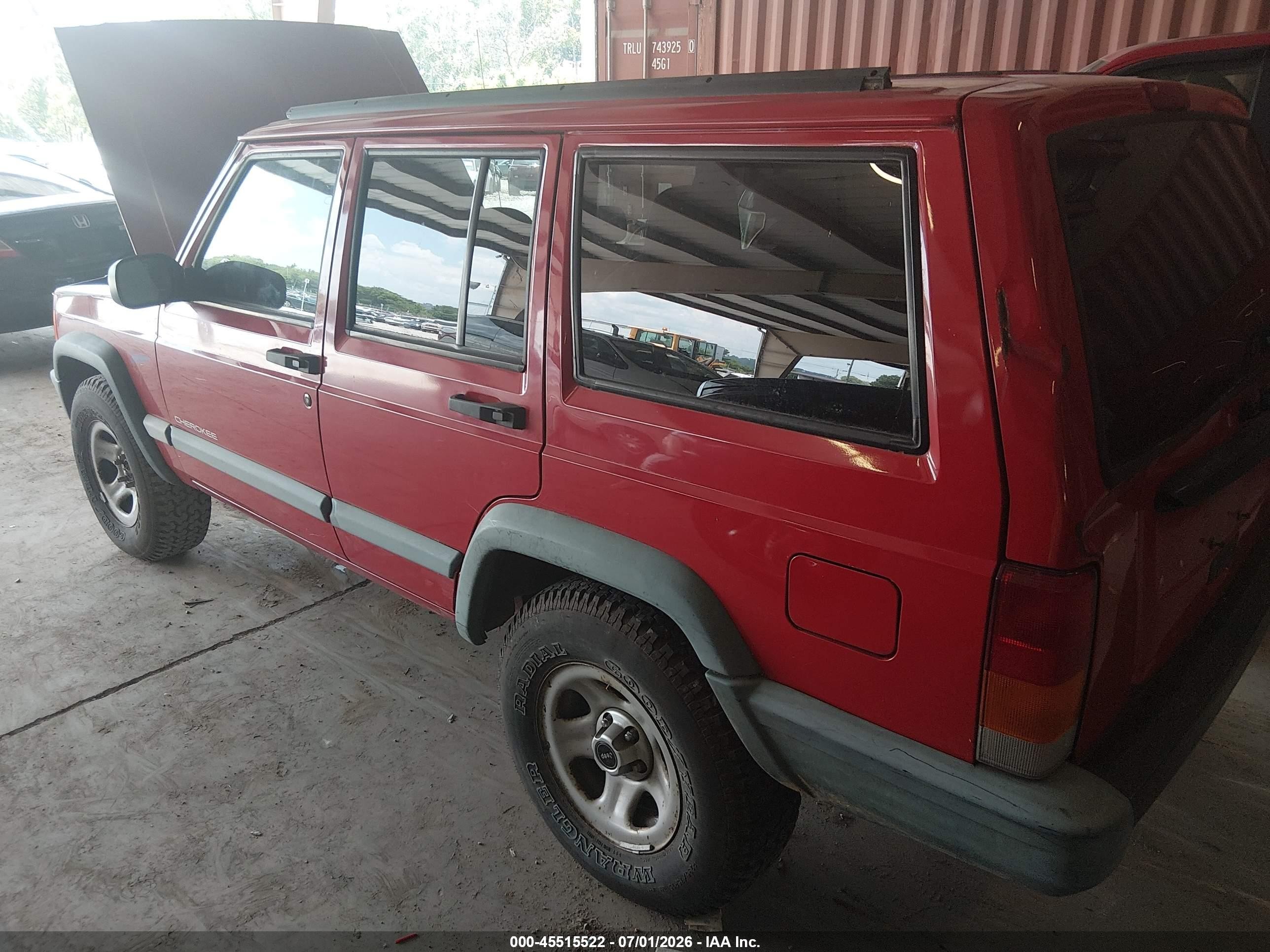 1998 Jeep Cherokee Classic/limited/sport Red vin: 1J4FJ68S4WL140893