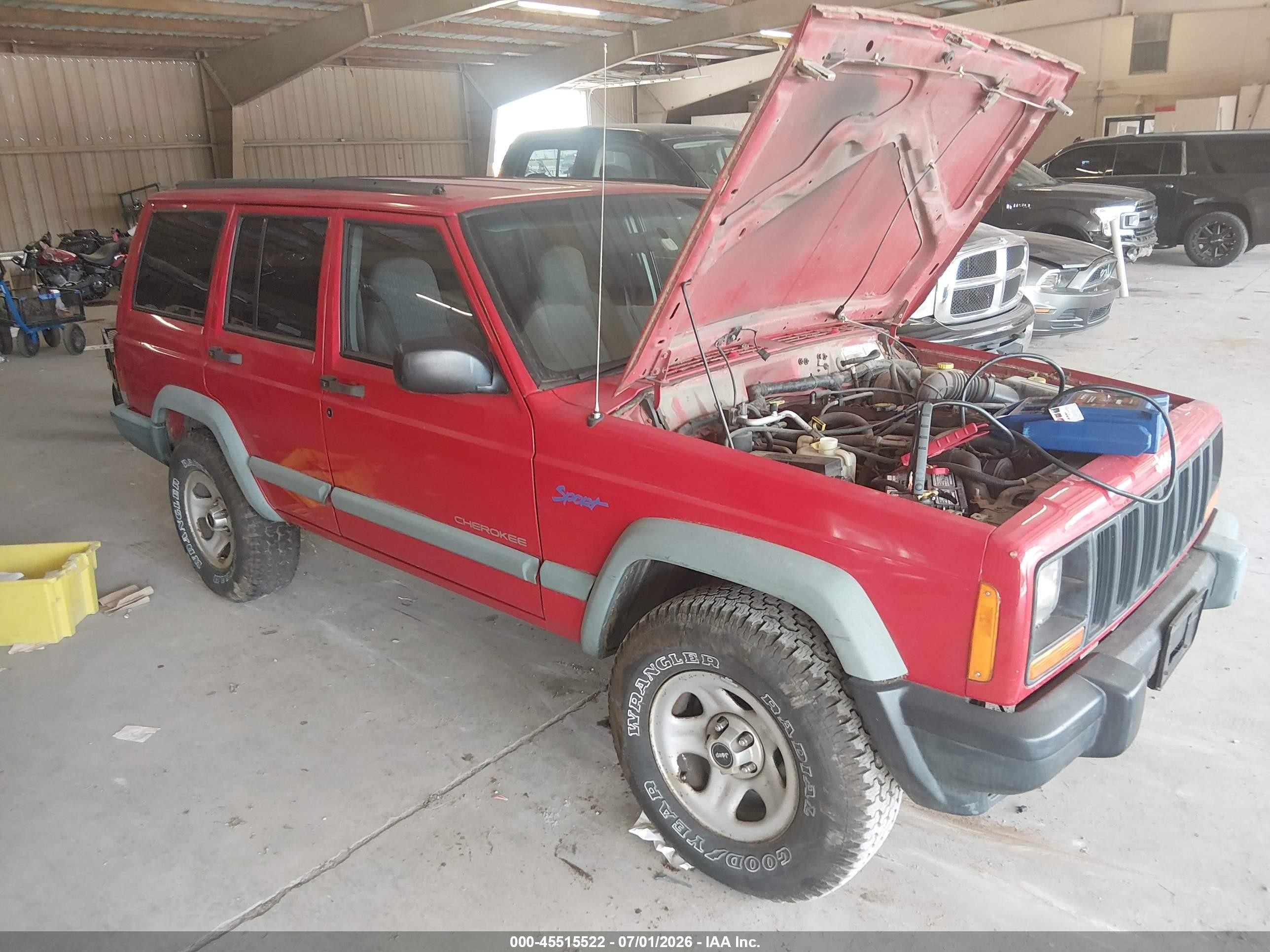 1998 Jeep Cherokee Classic/limited/sport Red vin: 1J4FJ68S4WL140893