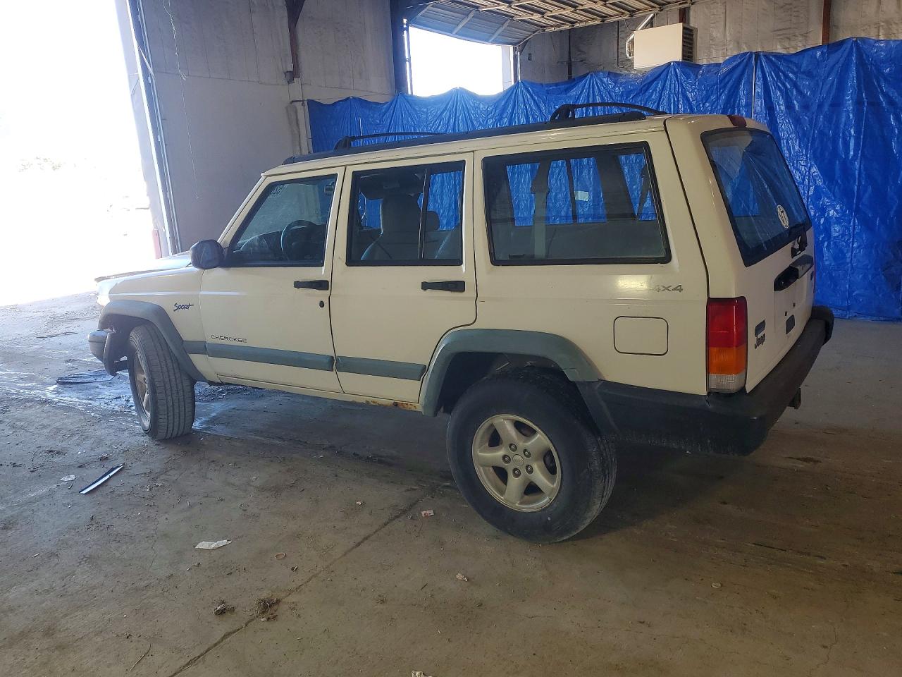 1998 Jeep Cherokee Sport White vin: 1J4FJ68S4WL255333