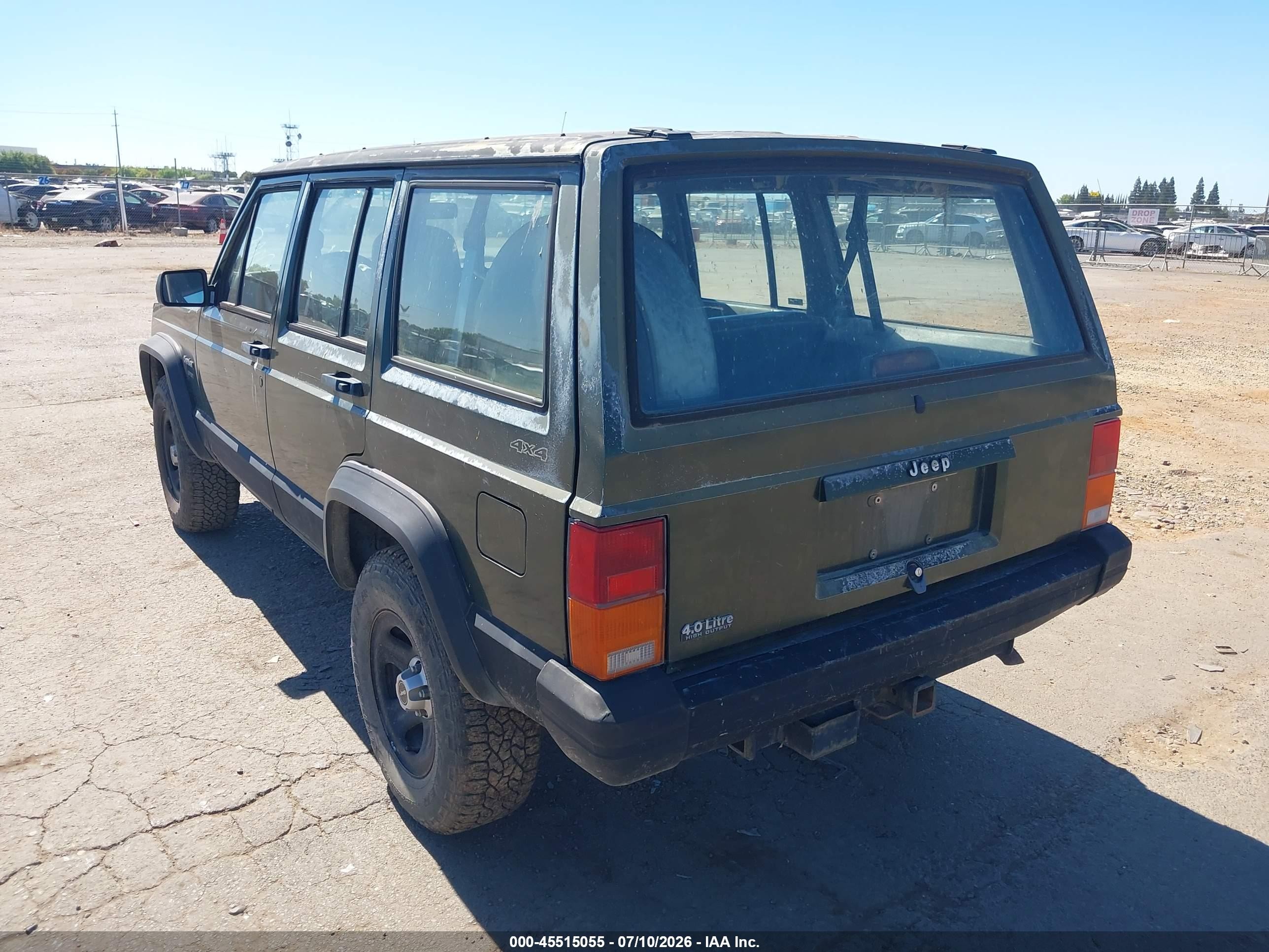1995 Jeep Cherokee Sport Green vin: 1J4FJ68S5SL543064