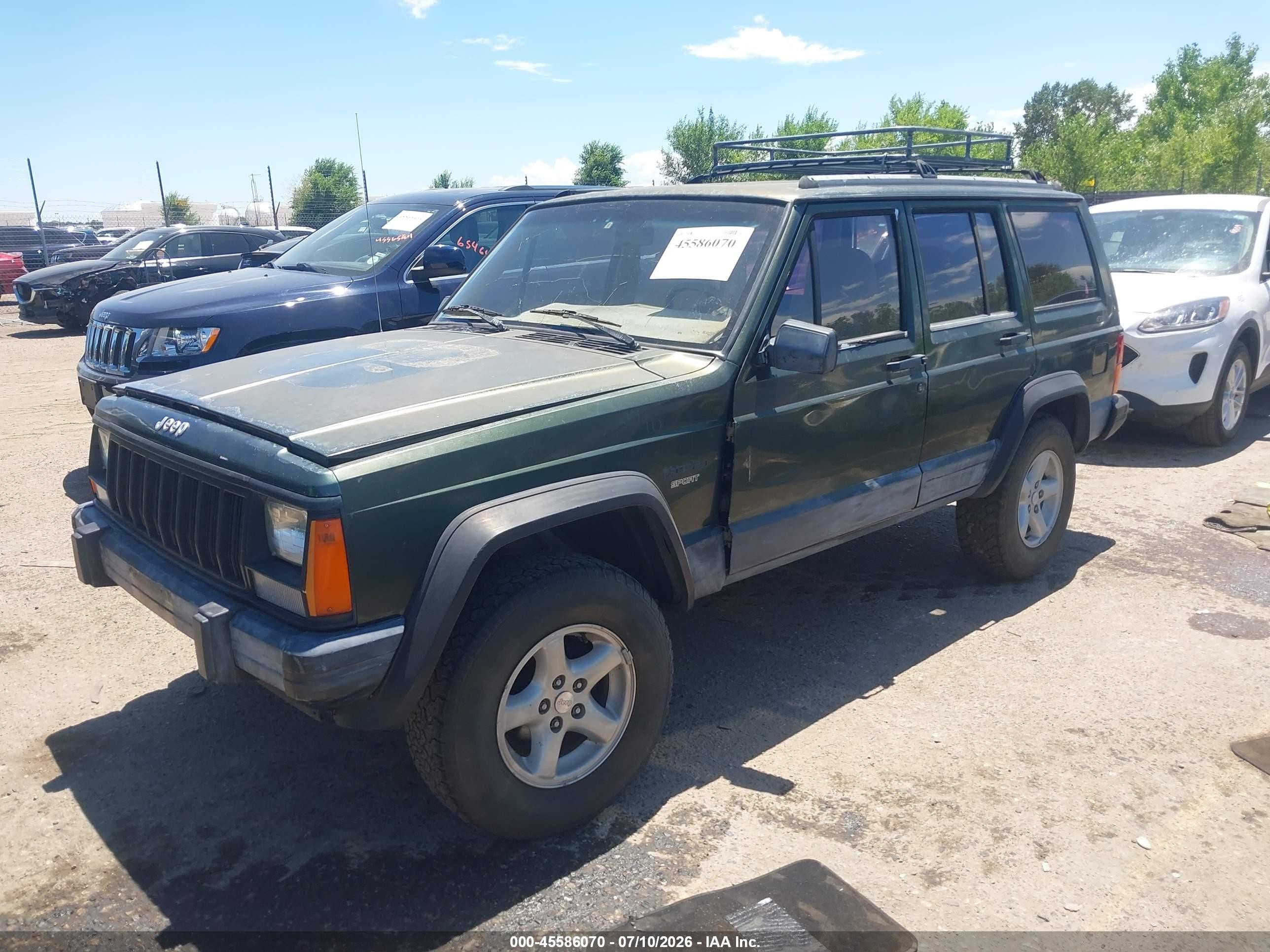 1995 Jeep Cherokee Sport Green vin: 1J4FJ68S5SL630673