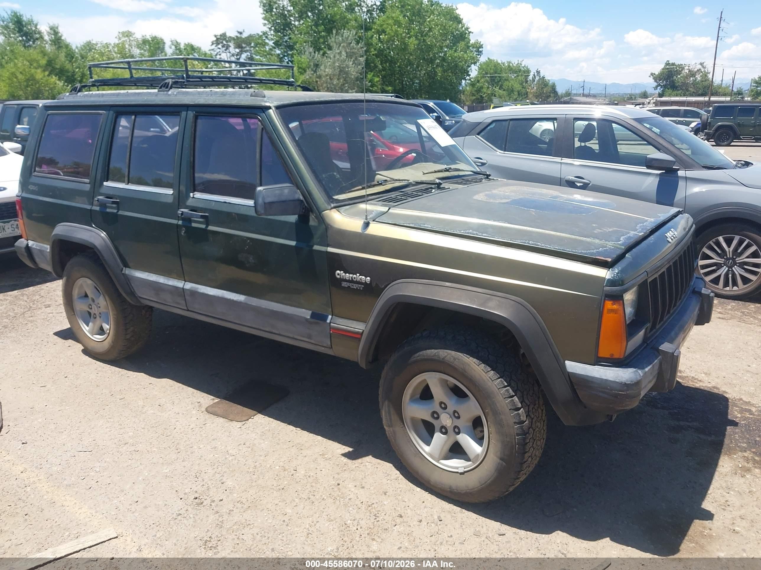 1995 Jeep Cherokee Sport Green vin: 1J4FJ68S5SL630673