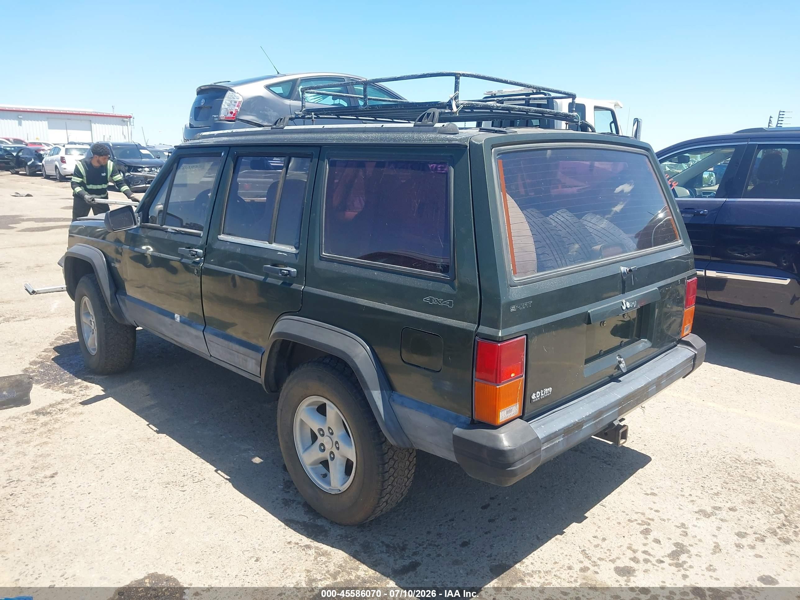 1995 Jeep Cherokee Sport Green vin: 1J4FJ68S5SL630673