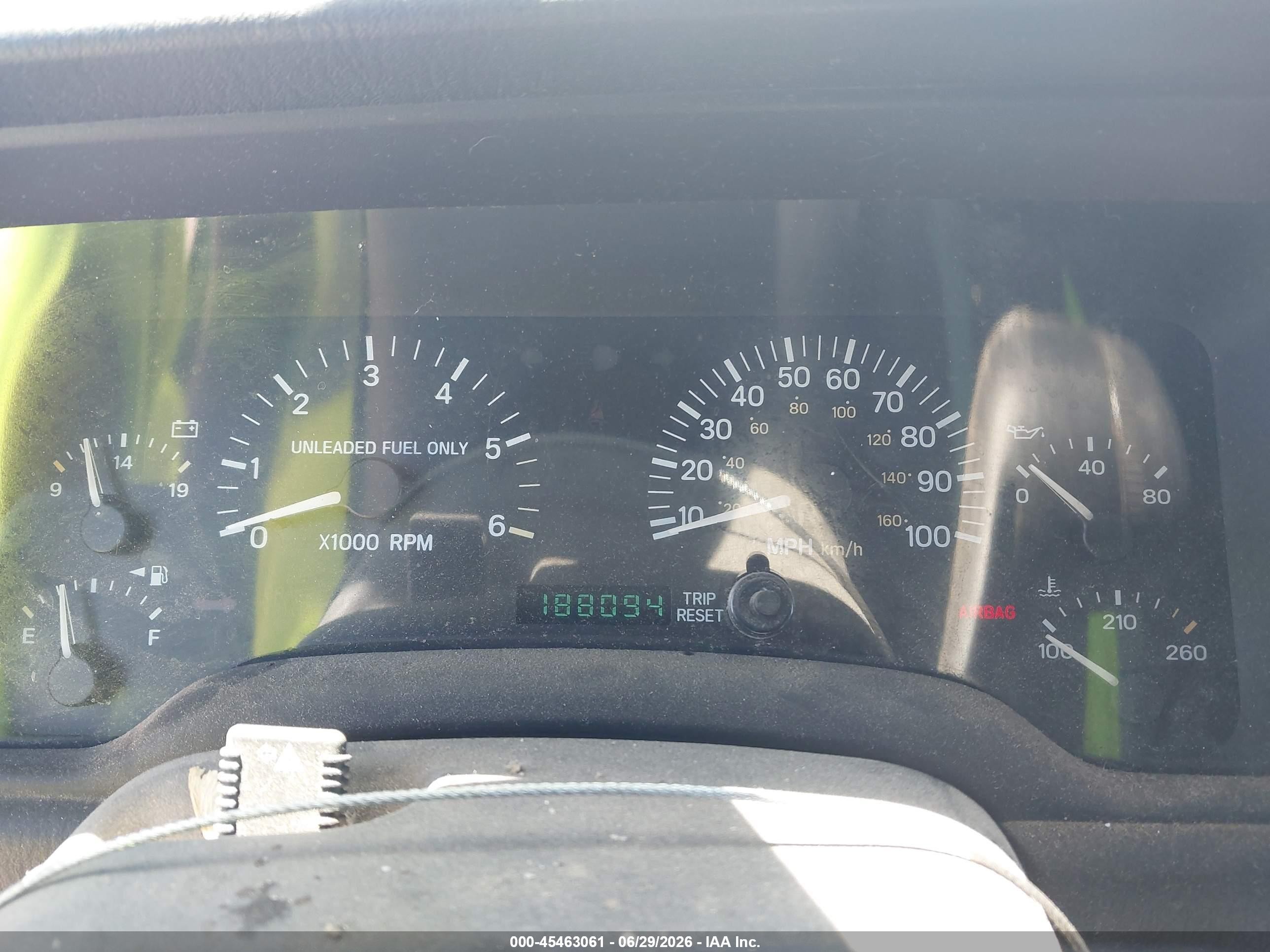 1998 Jeep Cherokee Classic/limited/sport Blue vin: 1J4FJ68S5WL132527