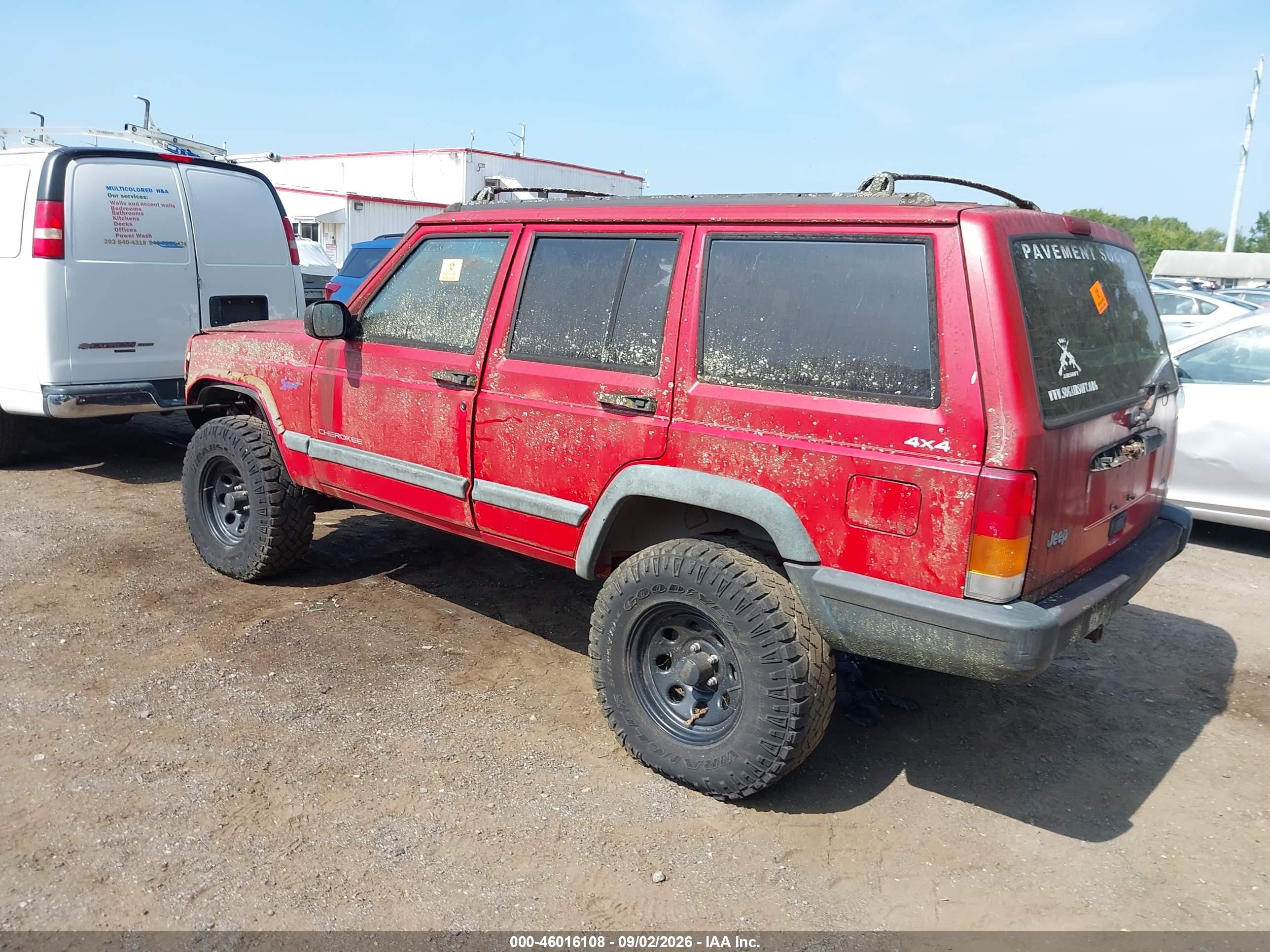 1998 Jeep Cherokee Classic/sport Red vin: 1J4FJ68S5WL208554