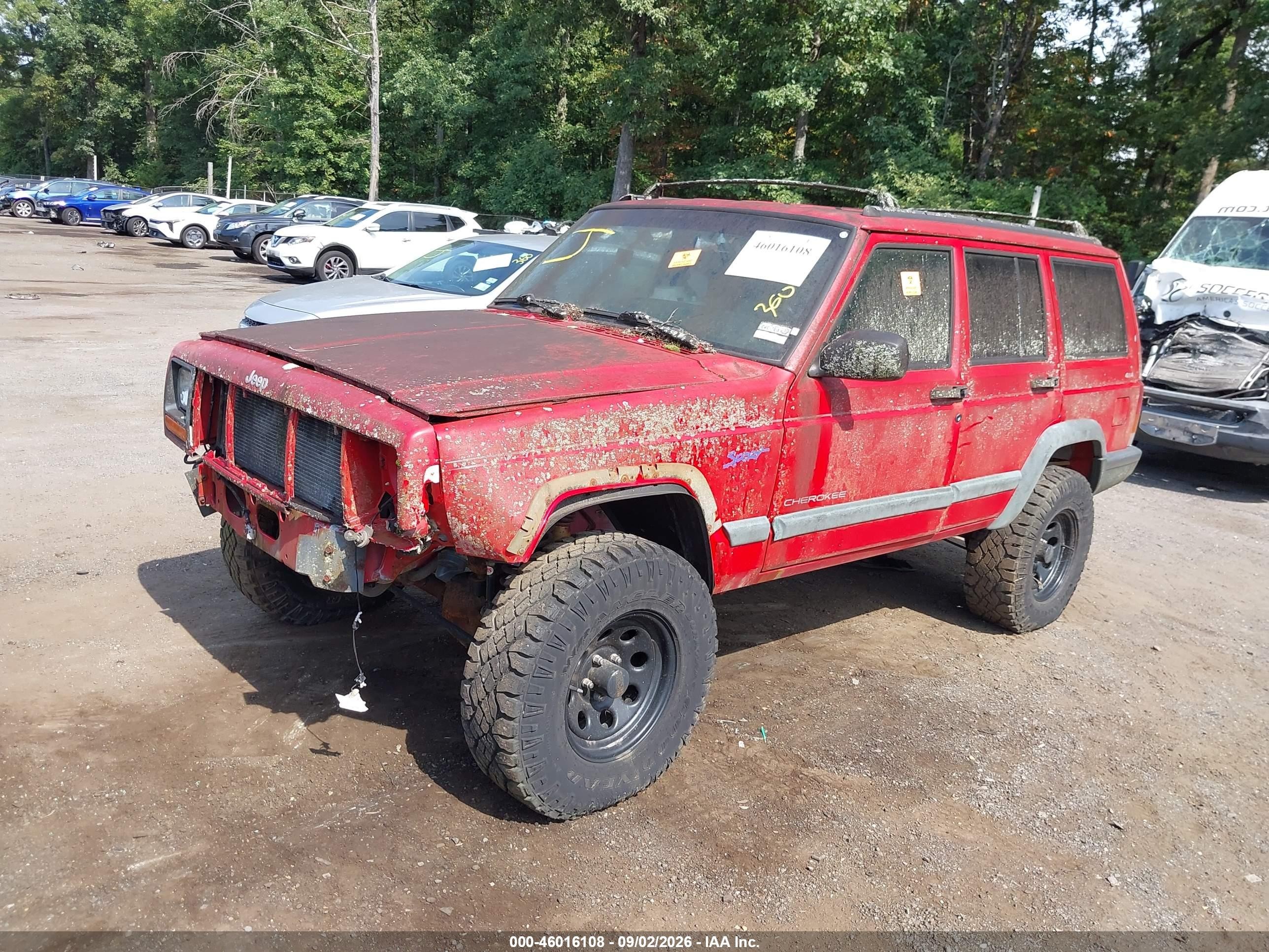 1998 Jeep Cherokee Classic/sport Red vin: 1J4FJ68S5WL208554