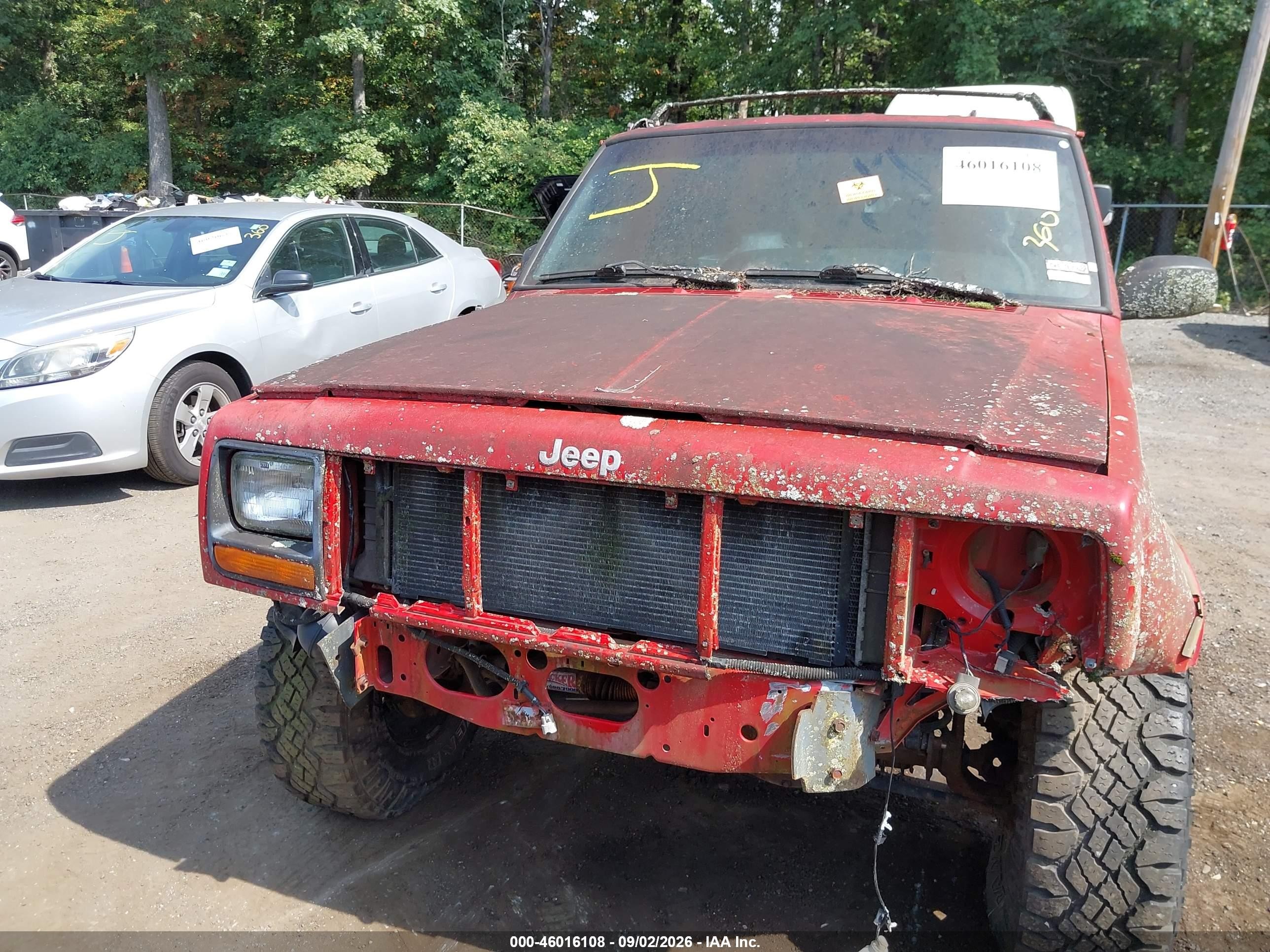 1998 Jeep Cherokee Classic/sport Red vin: 1J4FJ68S5WL208554