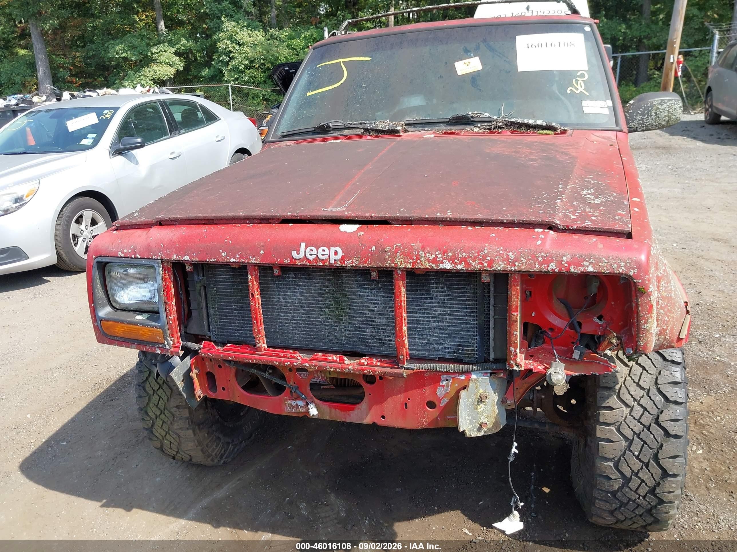 1998 Jeep Cherokee Classic/sport Red vin: 1J4FJ68S5WL208554