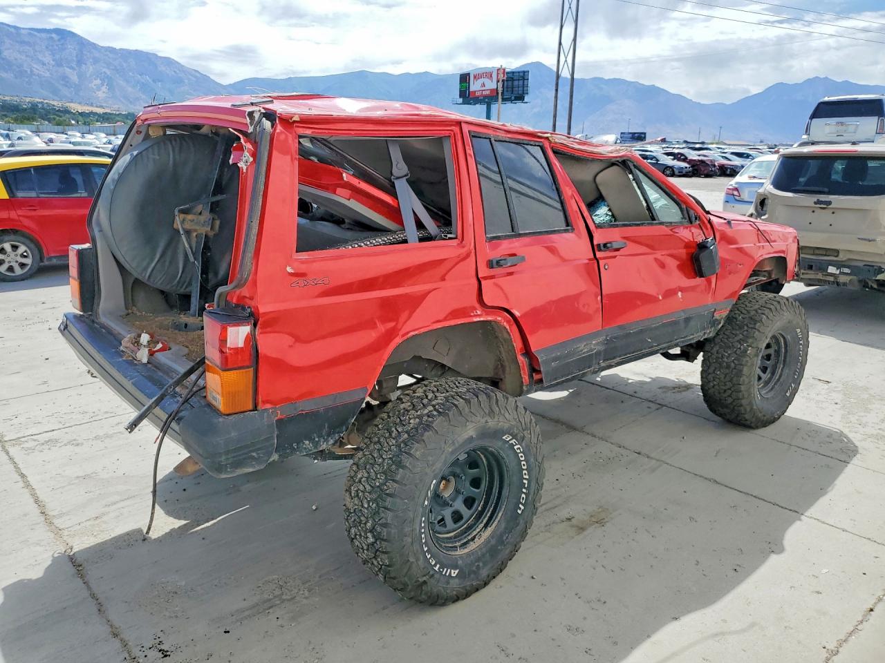 1996 Jeep Cherokee Sport Red vin: 1J4FJ68S6TL131124