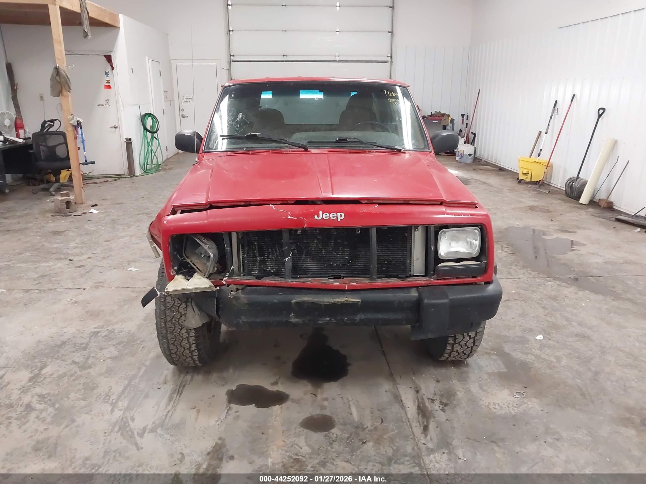 1997 Jeep Cherokee Sport Red vin: 1J4FJ68S6VL536872