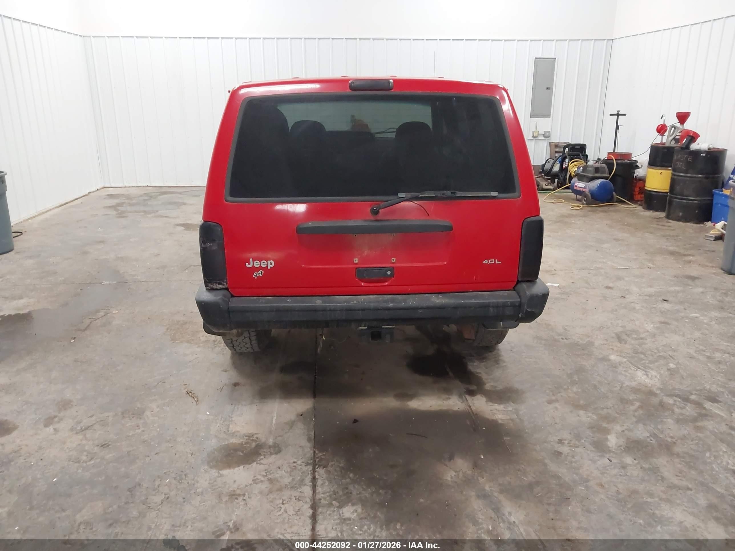 1997 Jeep Cherokee Sport Red vin: 1J4FJ68S6VL536872