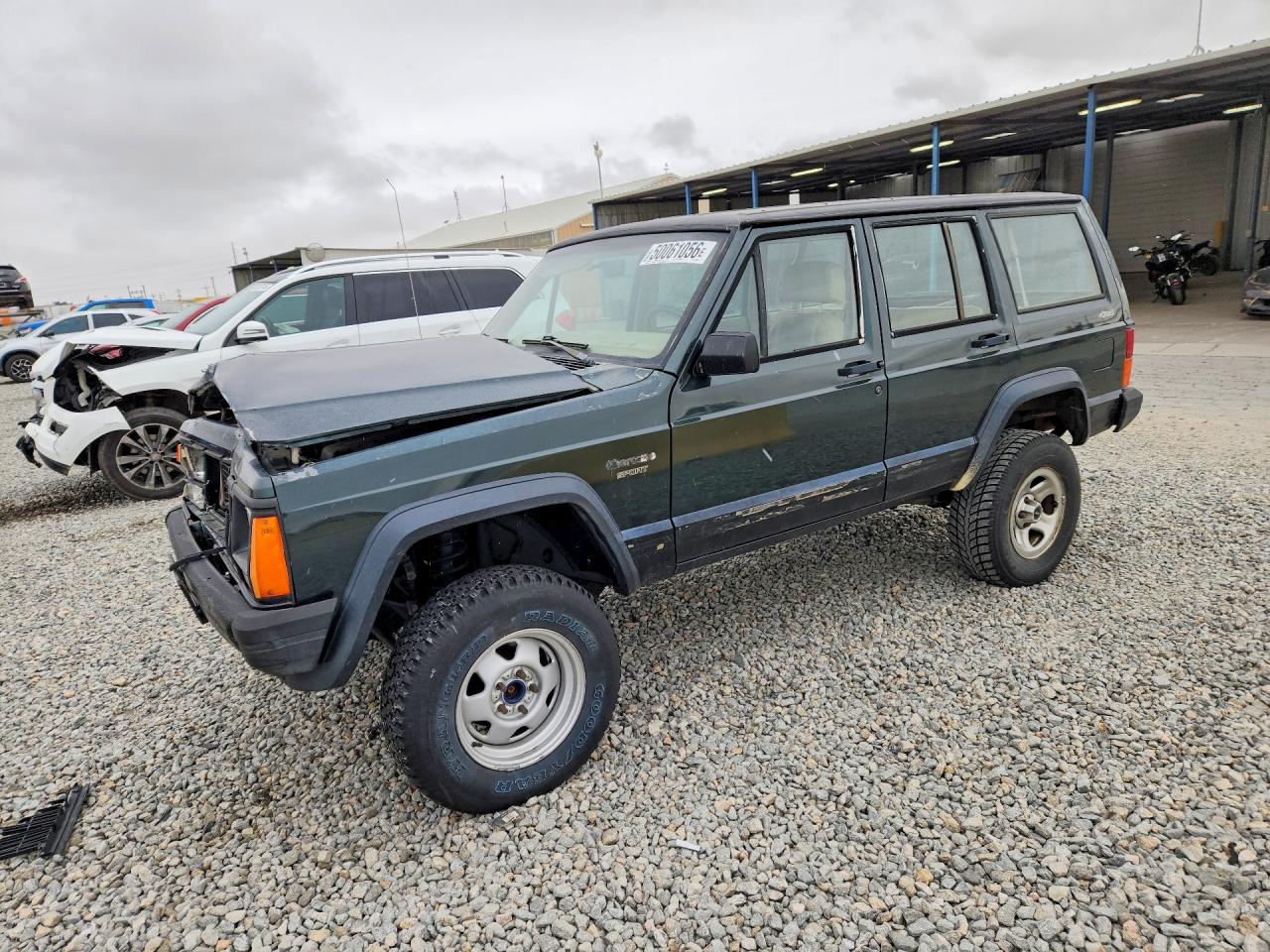 1993 Jeep Cherokee Sport Green vin: 1J4FJ68S7PL547320