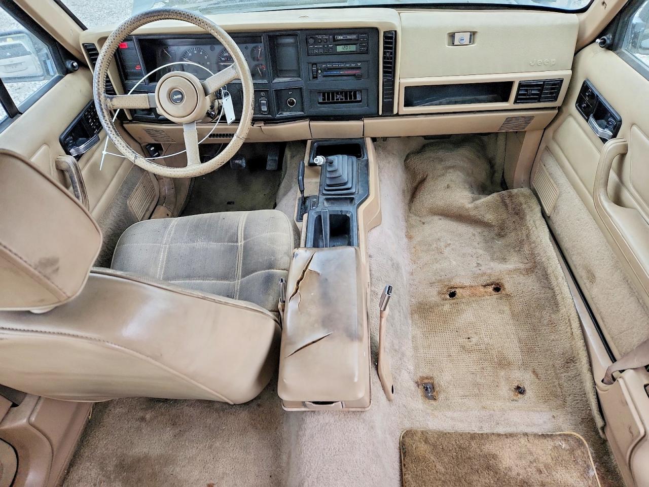 1993 Jeep Cherokee Sport Green vin: 1J4FJ68S7PL547320