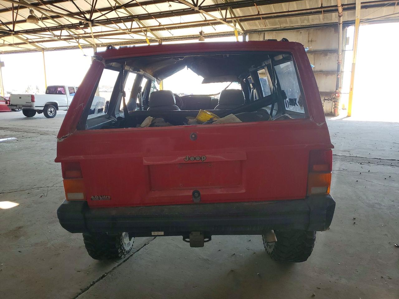 1993 Jeep Cherokee Sport Red vin: 1J4FJ68S7PL603403