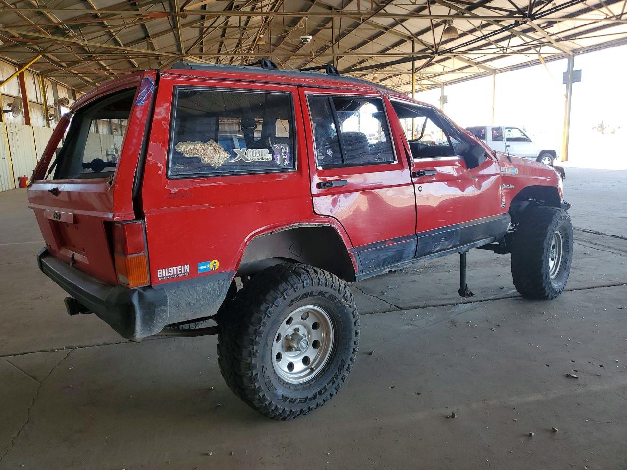 1993 Jeep Cherokee Sport Red vin: 1J4FJ68S7PL603403