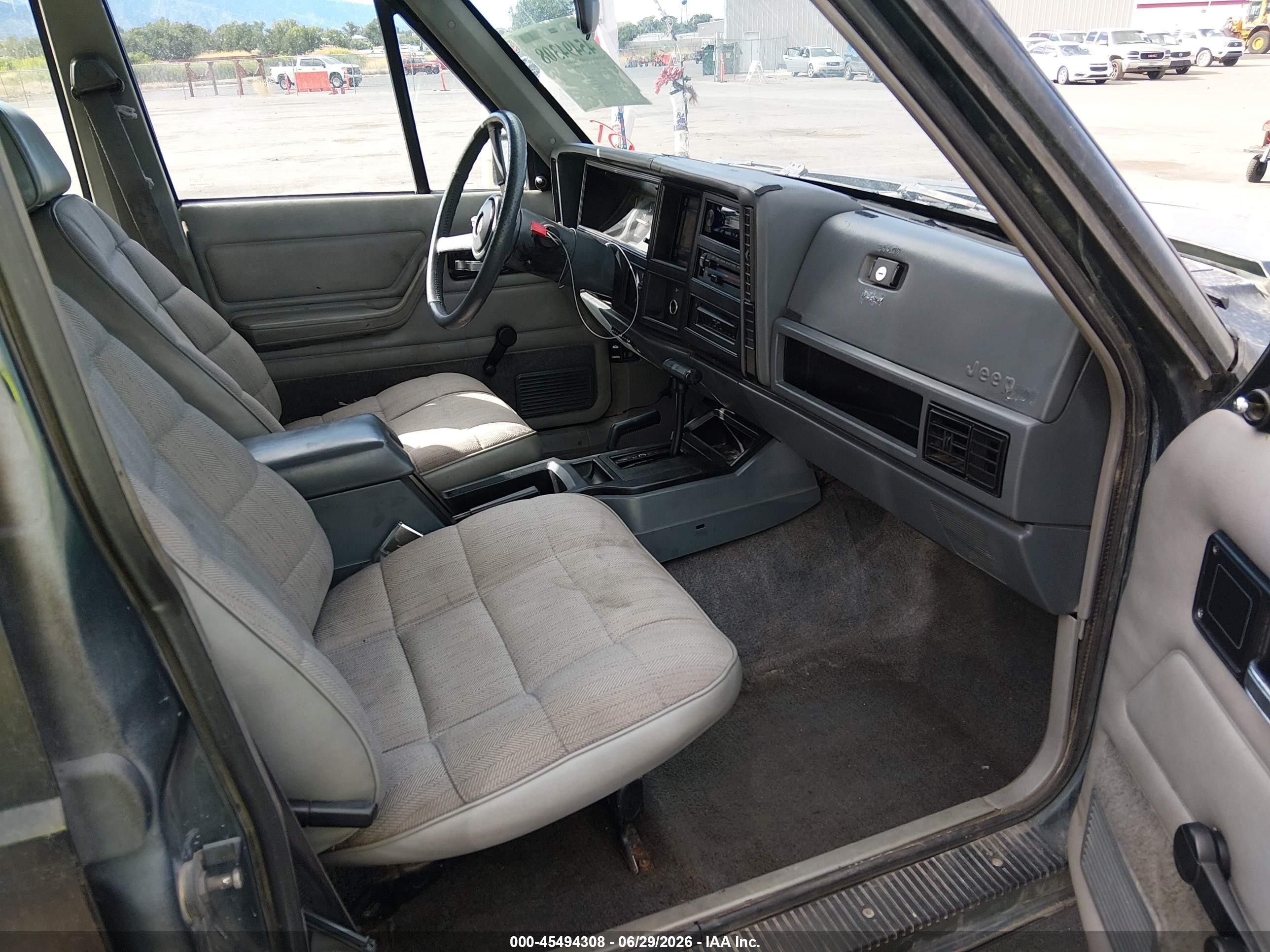1993 Jeep Cherokee Sport Black vin: 1J4FJ68S9PL512780